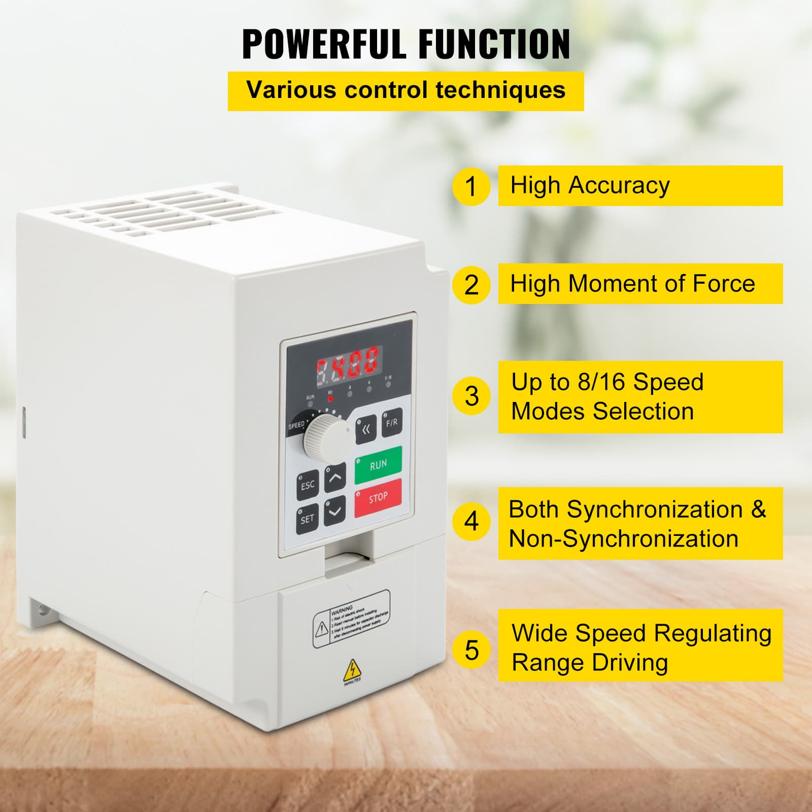 Uimoso 3KW 4HP 220V Variable Frequency Drive Inverter Converter 1 To 3 Phase VFD 3