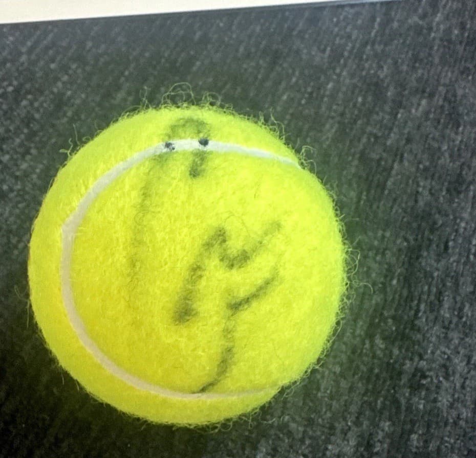 Carlos Alcaraz SIGNED US Open  Autographed TENNIS BALL Auto  w/ COA & Proof !! 5