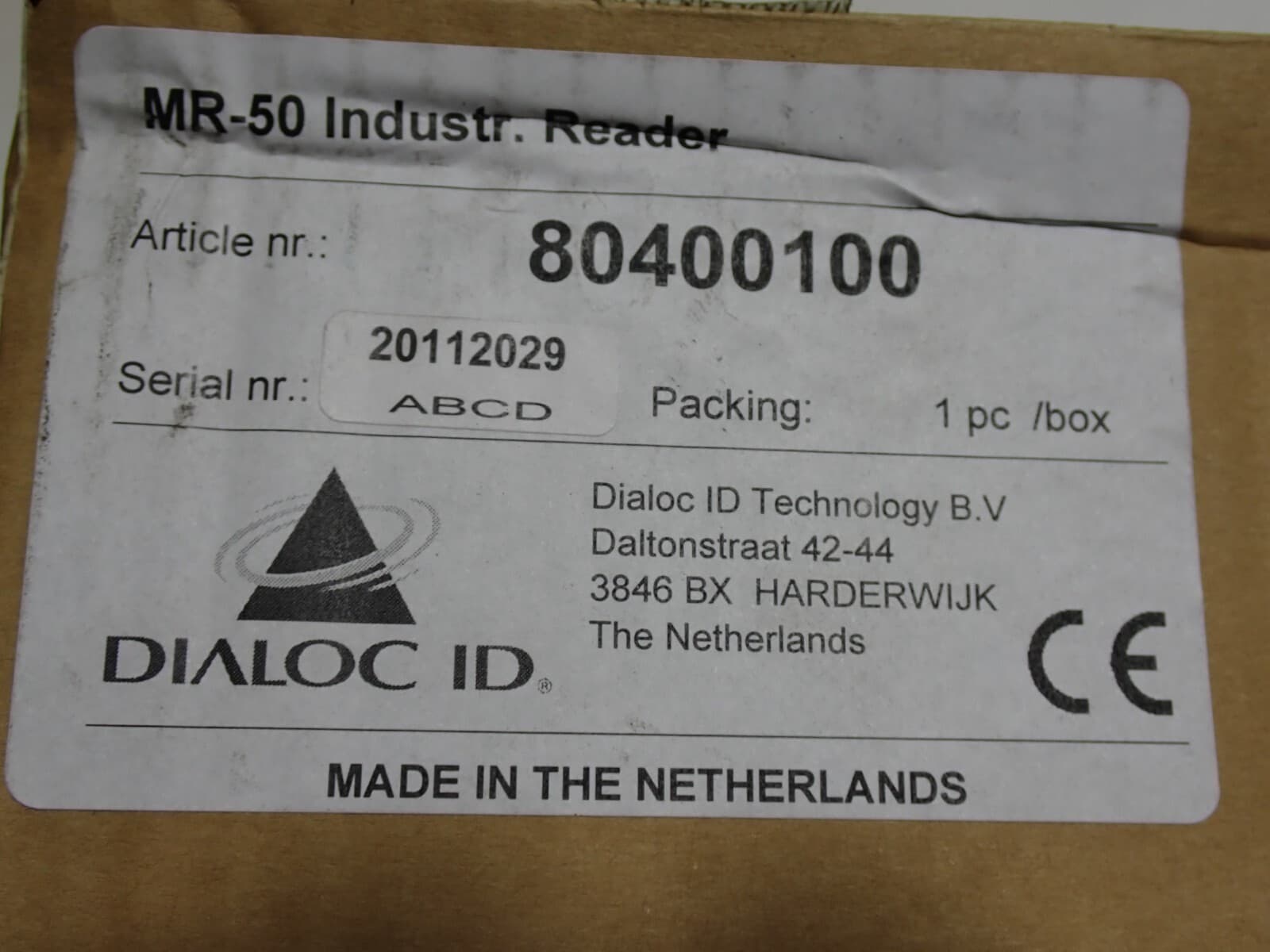 DIALOC ID MR-50 INDUSTRIAL READER MR50 NEW 5