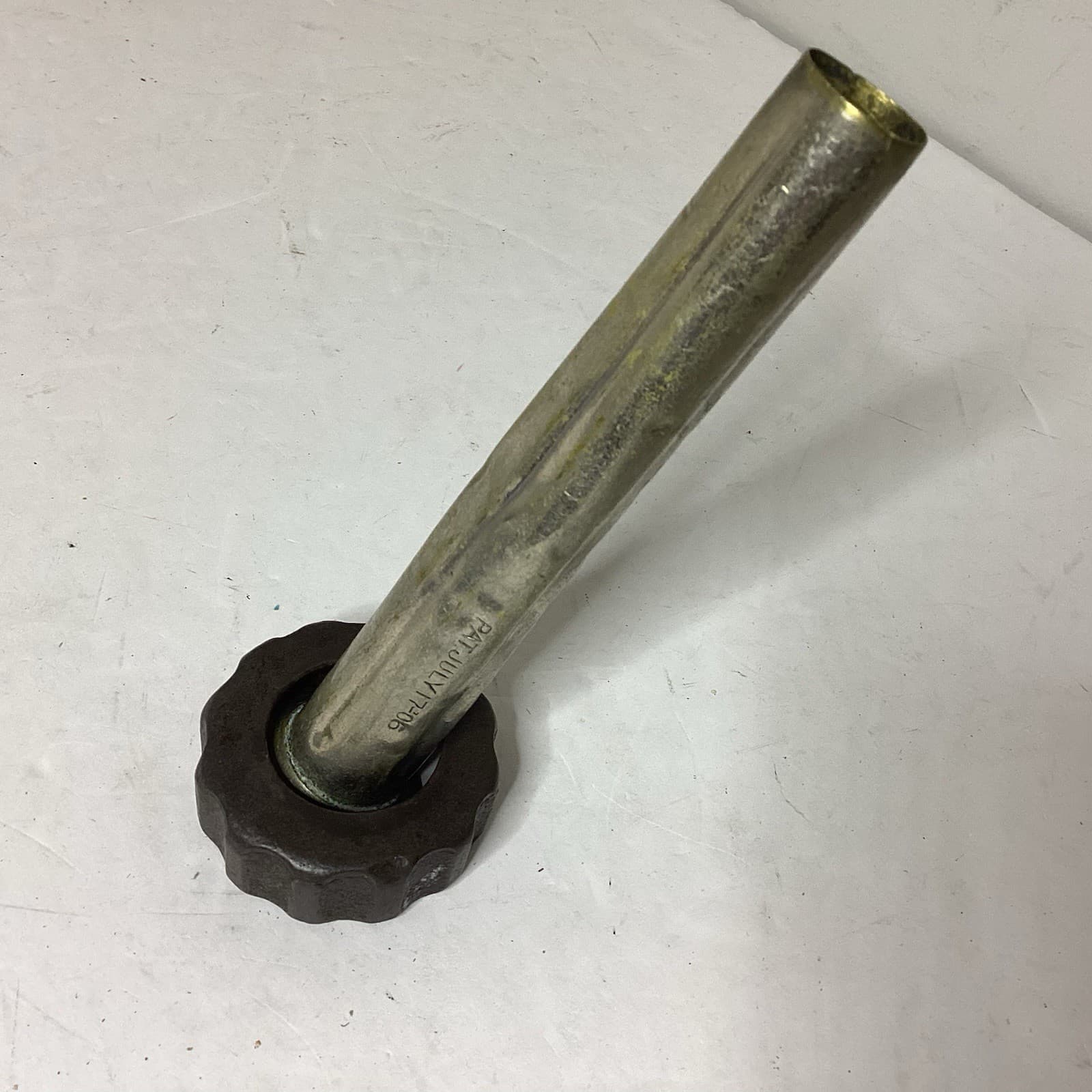 ENTERPRISE 6-8 quart SAUSAGE STUFFER TUBE & NUT Vintage 3