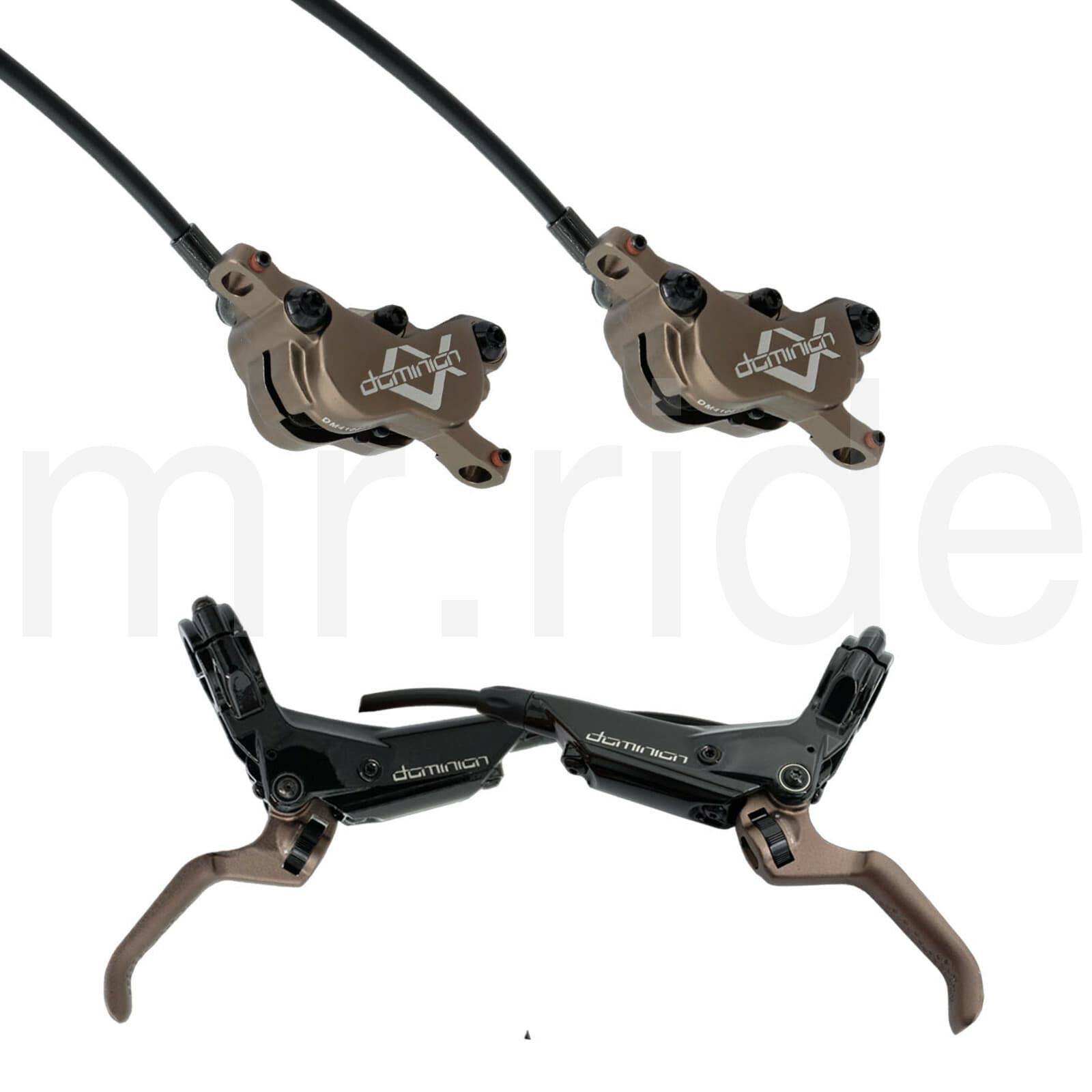 Hayes 4-Piston Dominion A4 Bronze Front+Rear Bike Disc Brake Hydraulic DownHill 3