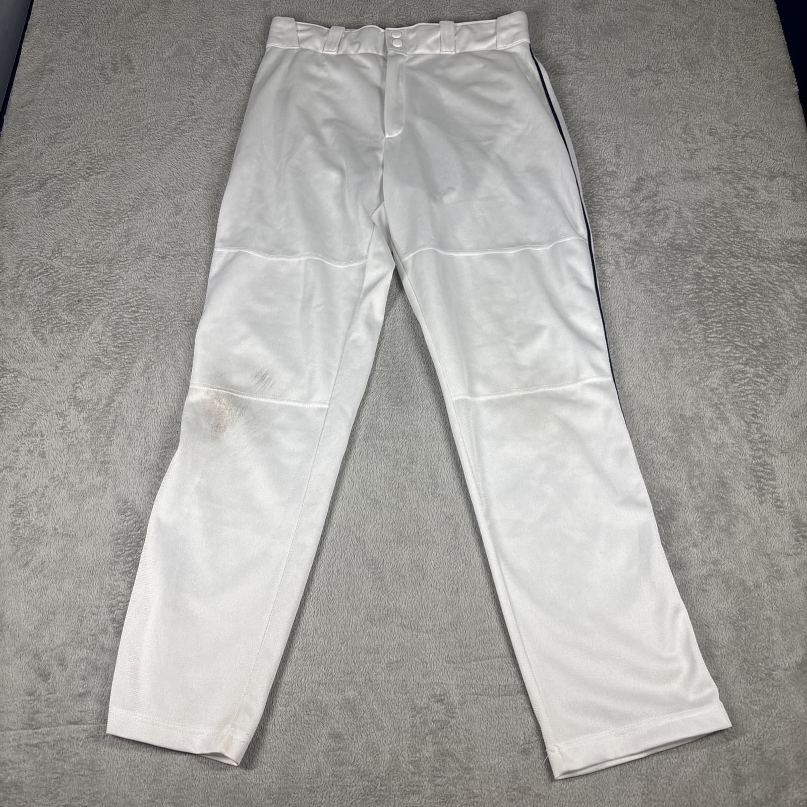 Wilson Baseball White Pants Side Stripe WTA4332 Size Large