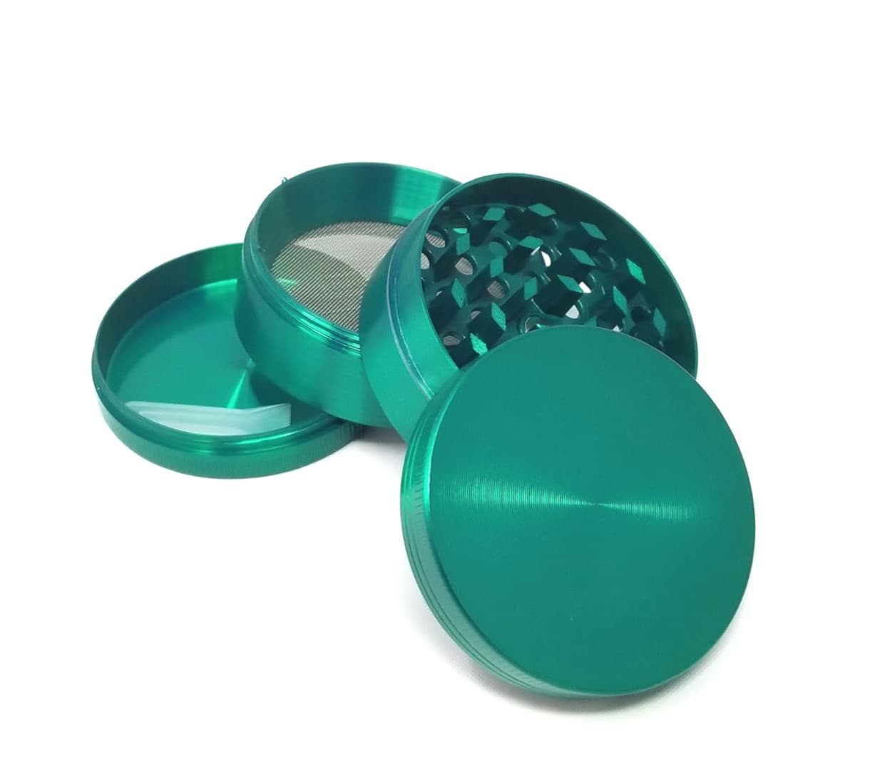 Green Metal Grinder – Sturdy Construction, Magnet Lid, Long-Lasting Performance