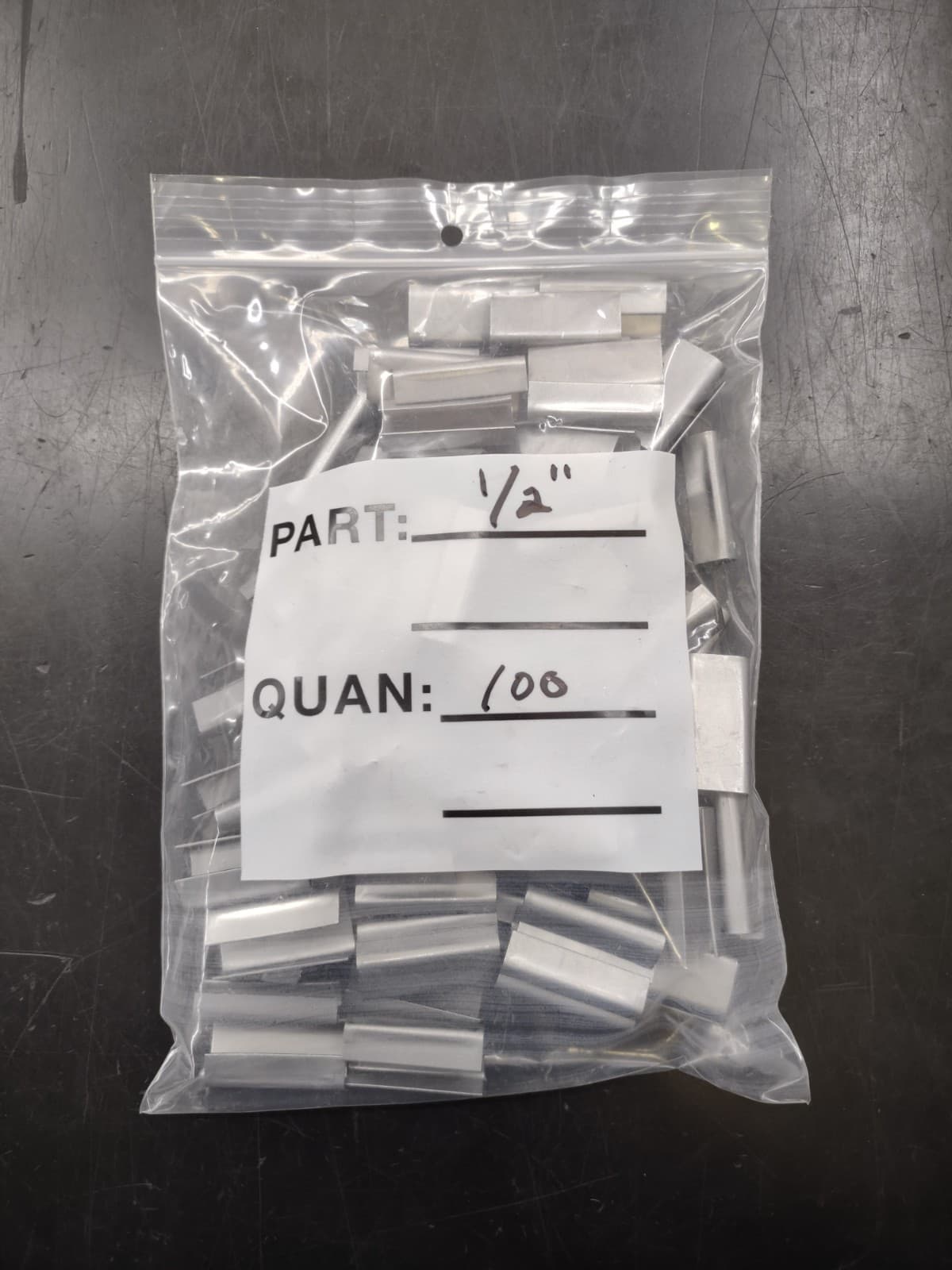 Uline S-512 1/2" Open Metal Poly Strapping Seals - Qty of 100 3