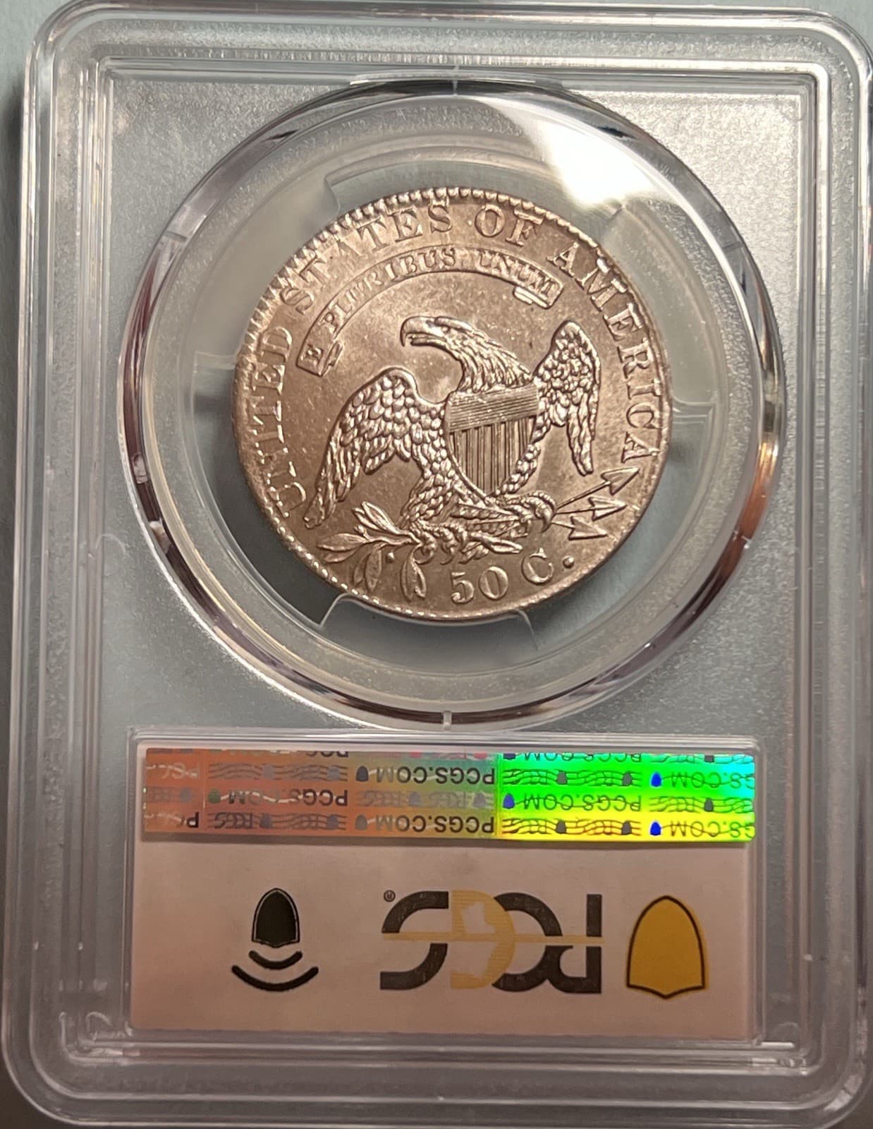 1831 Called Bust Half Dollar PCGS Gold Shield AU58 2