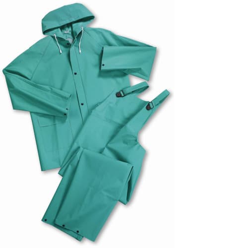 Heavy Duty Ind. Acid Suit Chemical & Flame-Resistant 2-Piece Rain Suit Med-2XL 2