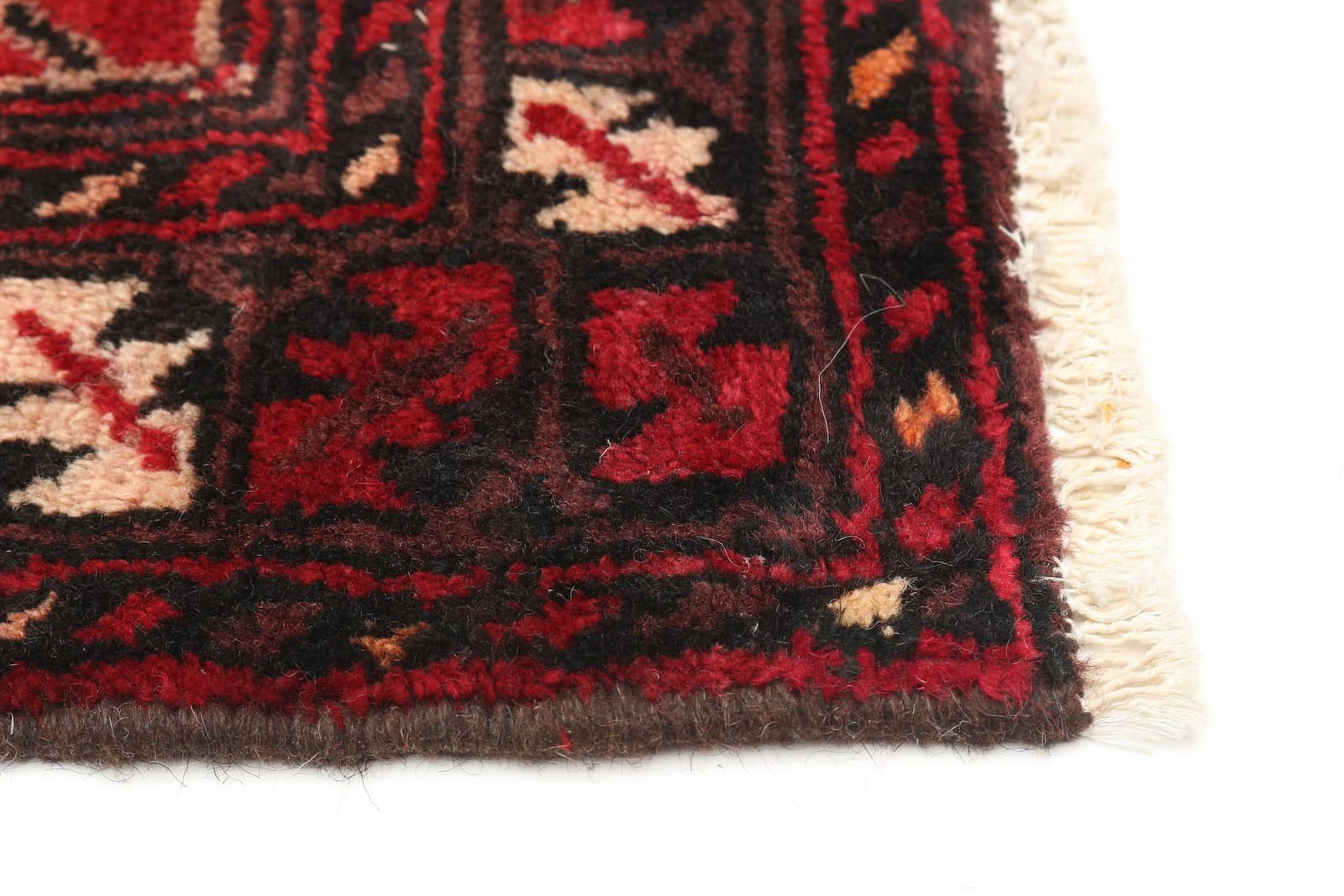 Vintage Hand-knotted Runner Rug 3'10" x 8'2" Traditional Oriental Wool Carpet 5