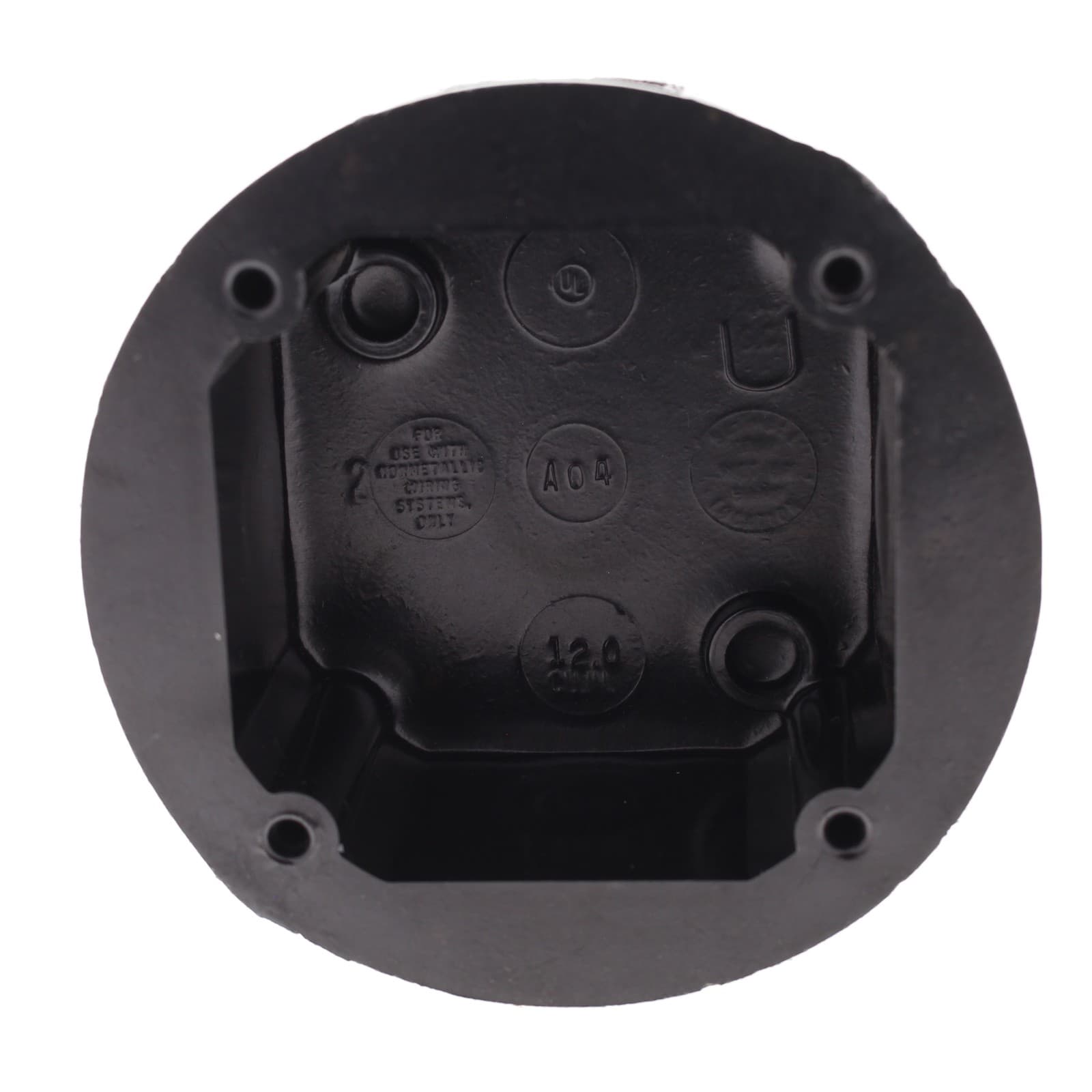 10 Hubbell Marine 4" Round Black Non-metallic Dockside Junction Boxes HBL6081 4