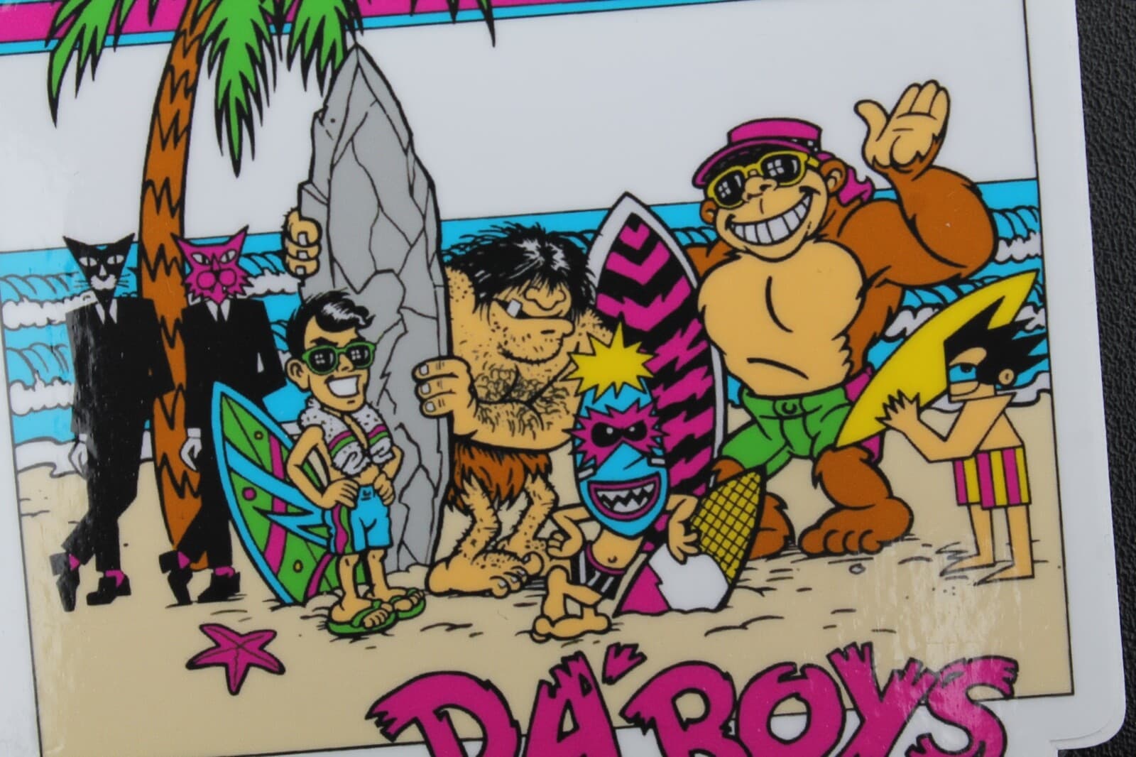 T&C Thrilla Krew Neon Da Boys Town & Country Surfboards Hawaii Surfing STICKER 5