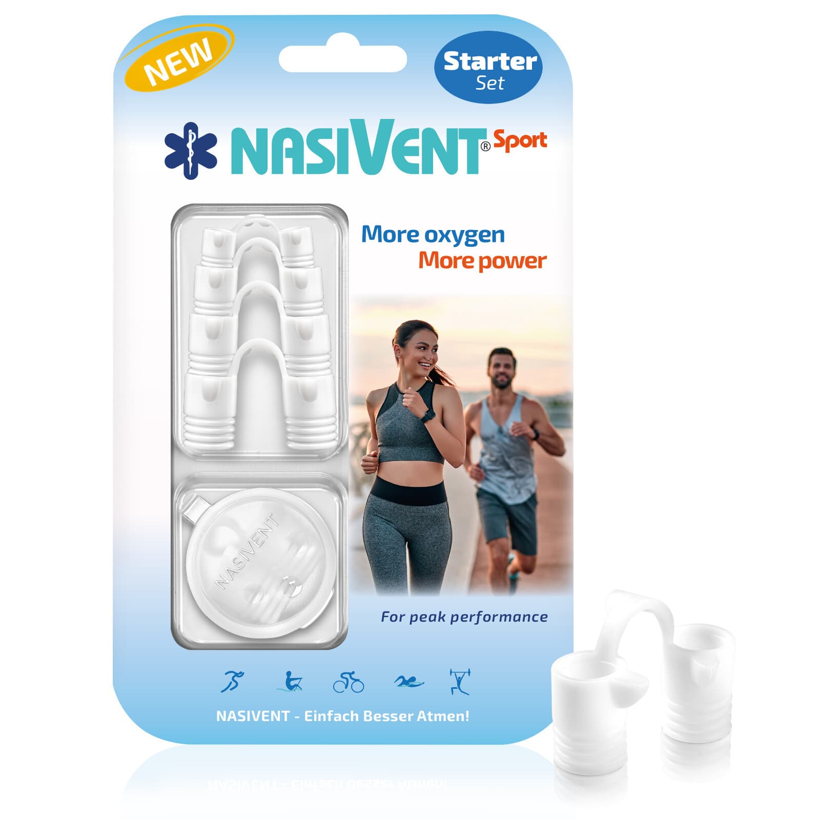 Nasivent Sports - Starter Set - snow white - Nasal Dilator