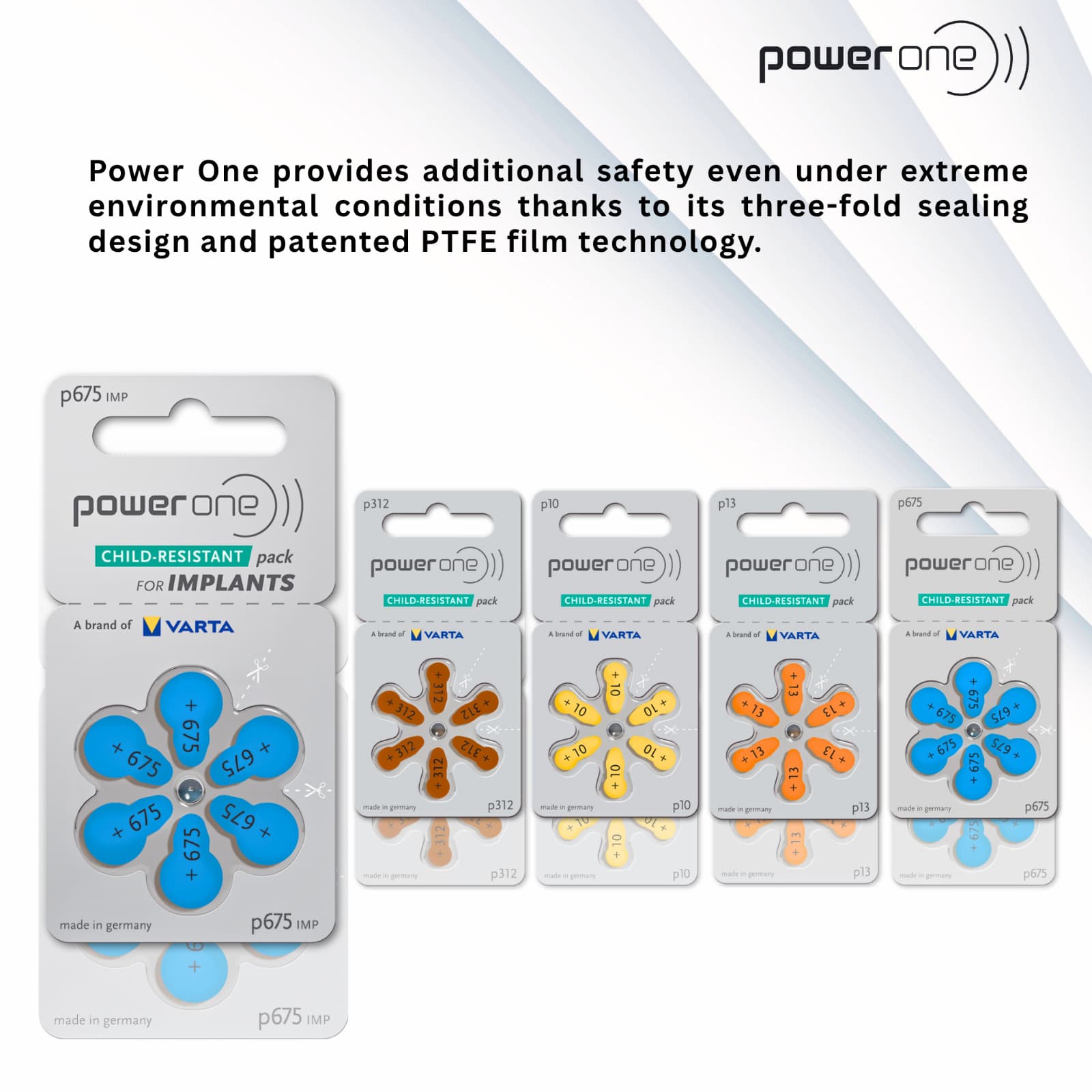 Power One Size 10 PR70 Zinc Air Hearing Aid Battery (60 Batteries) 6