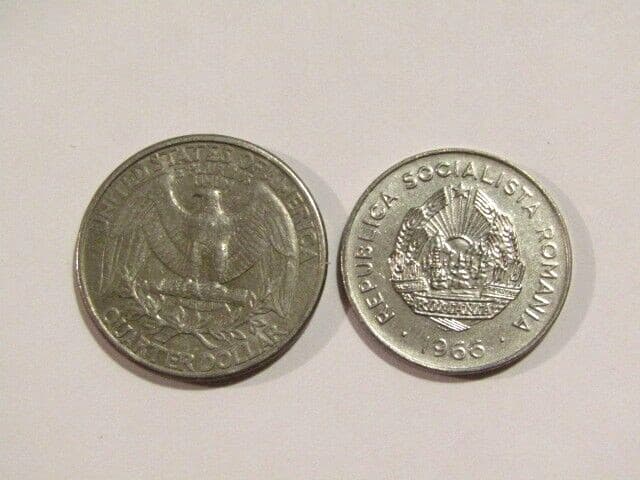 Romania 1966 25 Bani unc Coin Farmer 3