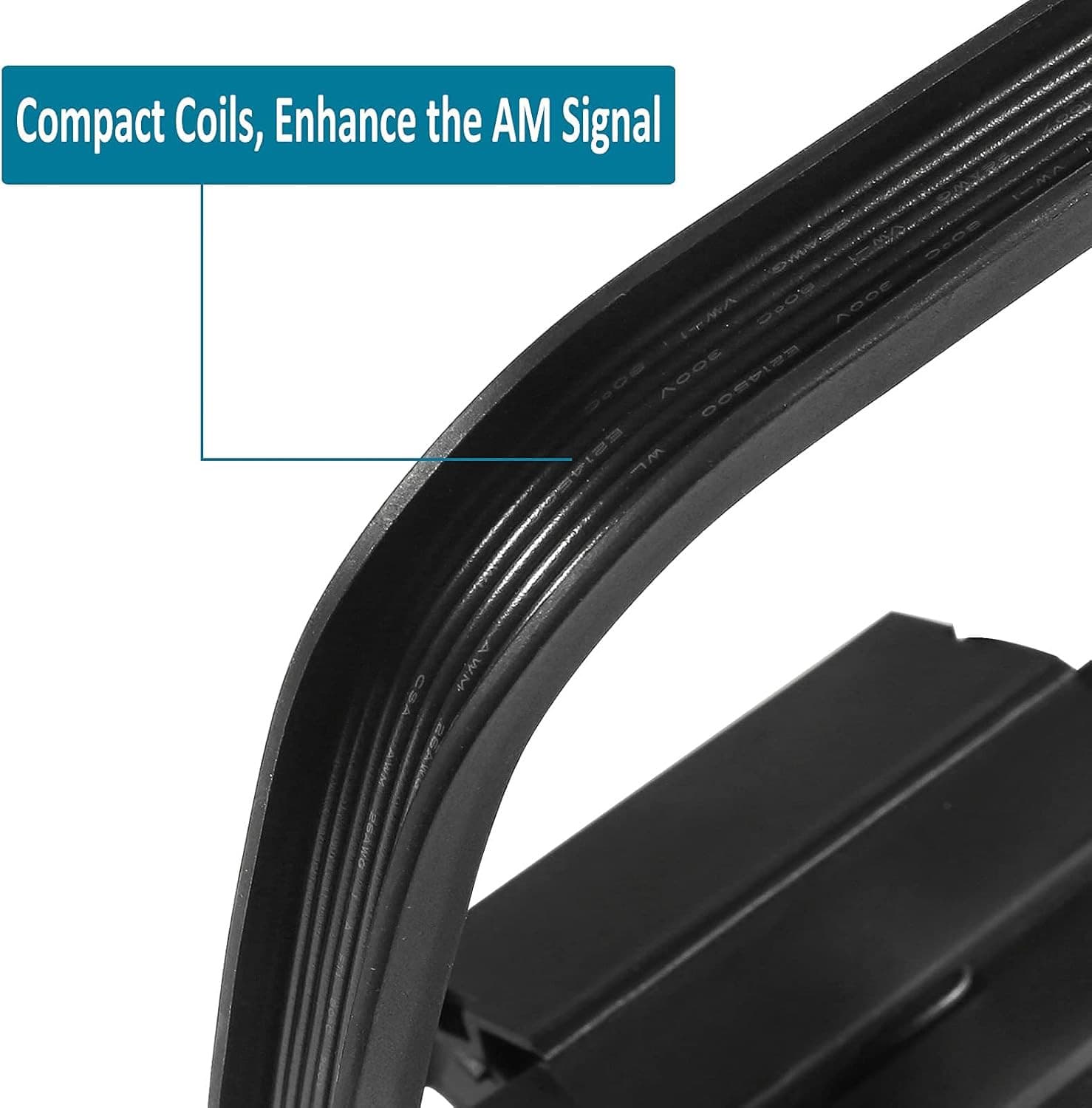 AM Loop Antenna 2 Pin Bare Wire Antenna for Indoor Radio Bluetooth Home Stereo R 3