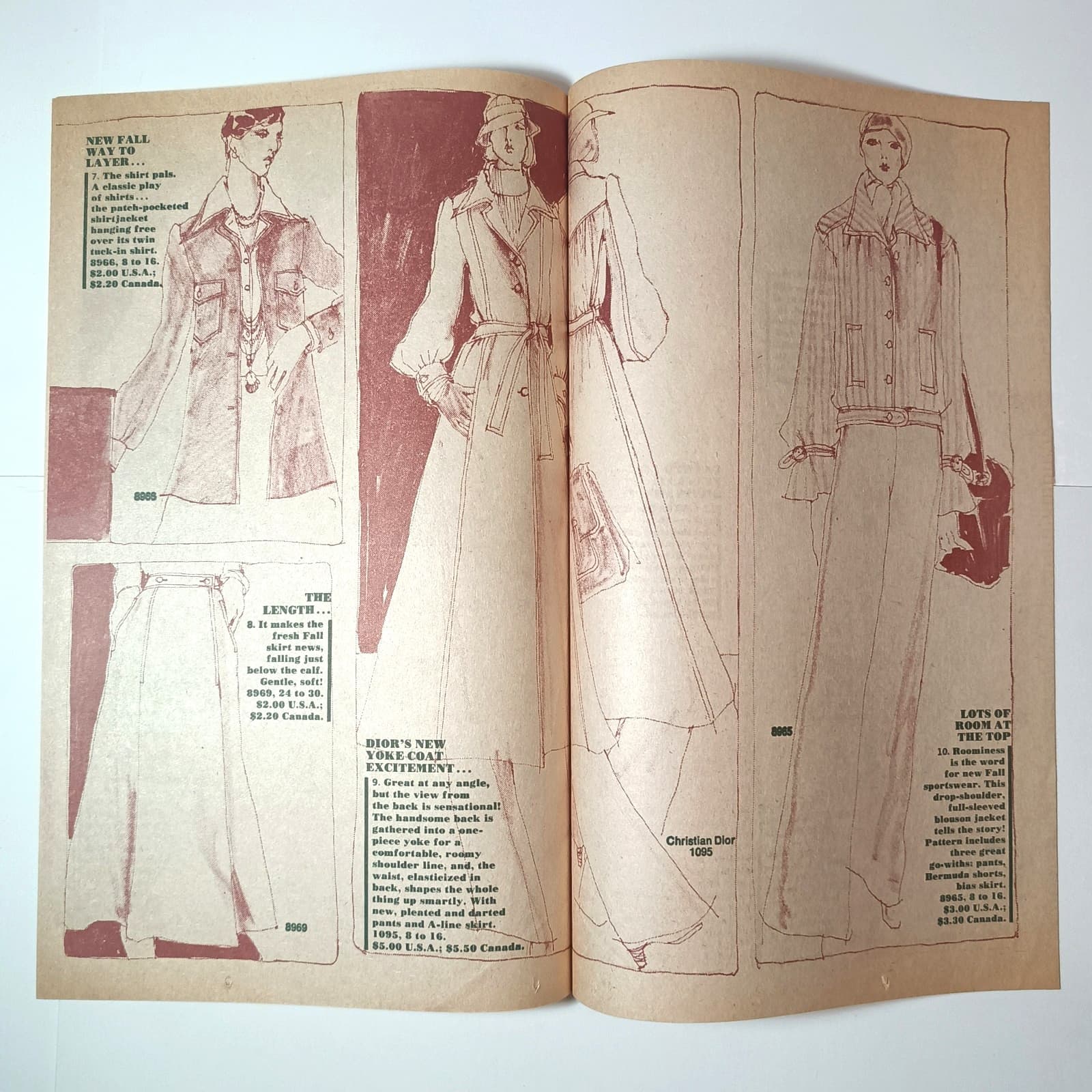 Vogue Patterns September 1974 newsletter Wieboldts 1970s fashion 3