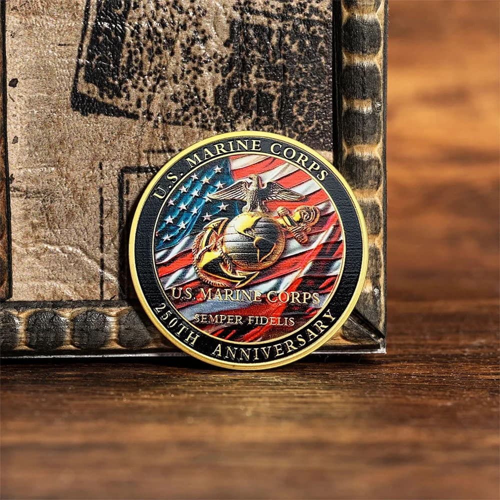 US Marine Corps 1775-2025 250th Anniversary Challenge Coin Military Veteran Gift 6
