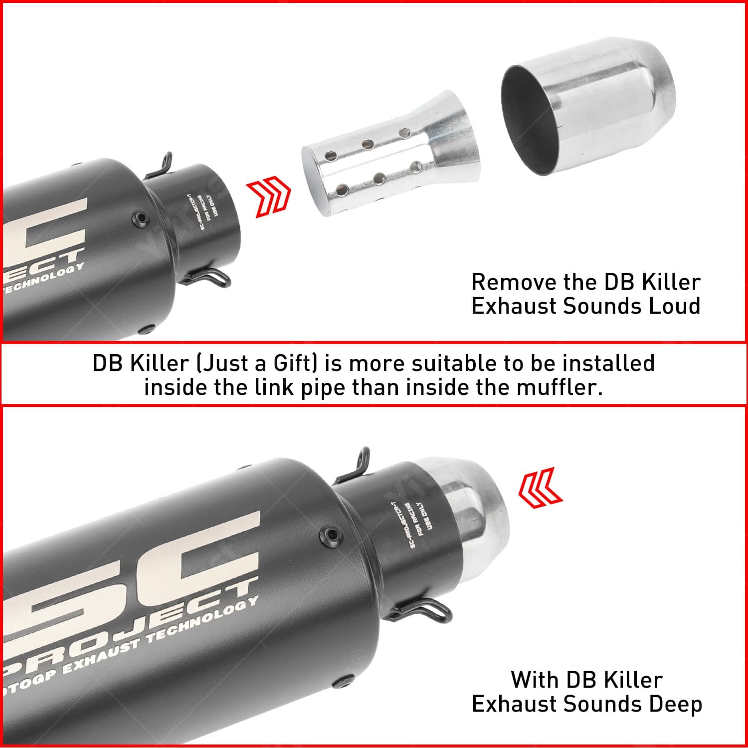 For Kawasaki Ninja 650 Z650 2012-2024 Full System Exhaust Tips Black Header Pipe 6