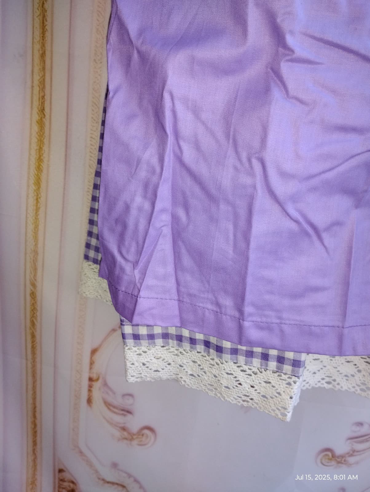 sz 2/4,waist 23".NEW!Germany,Trachten,Oktoberfest,Dirndl Dress,3-pc,Lilac, white 5