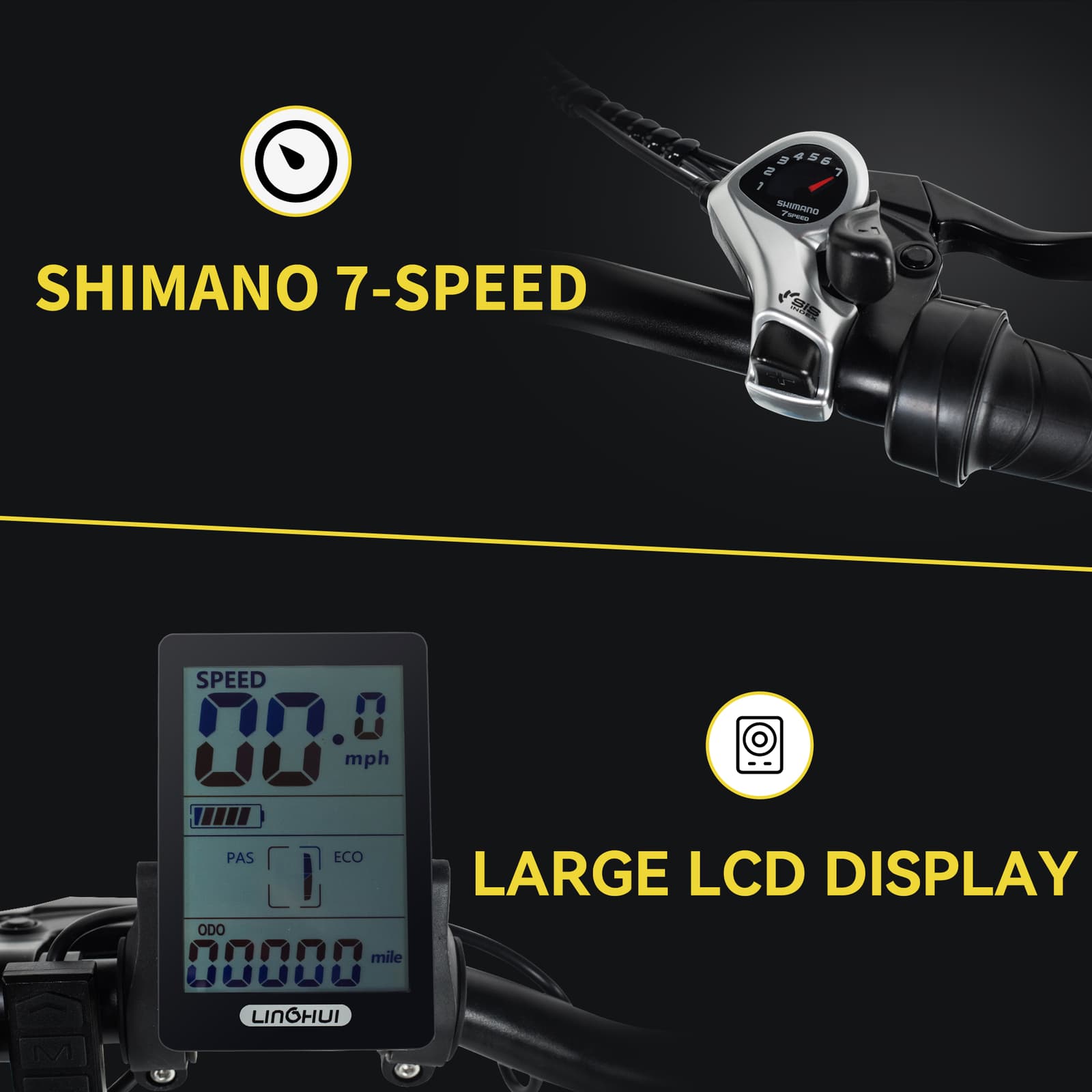 Folding Electric Bike 20" Fat Tire EBKAROCY Ebike 750W 48V Battery 30MPH 7 Speed 2