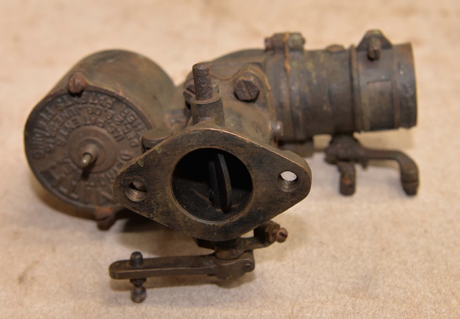 Antique brass Zenith Pat 1916 carburetor 05 55149 boat motorcycle engine part 6