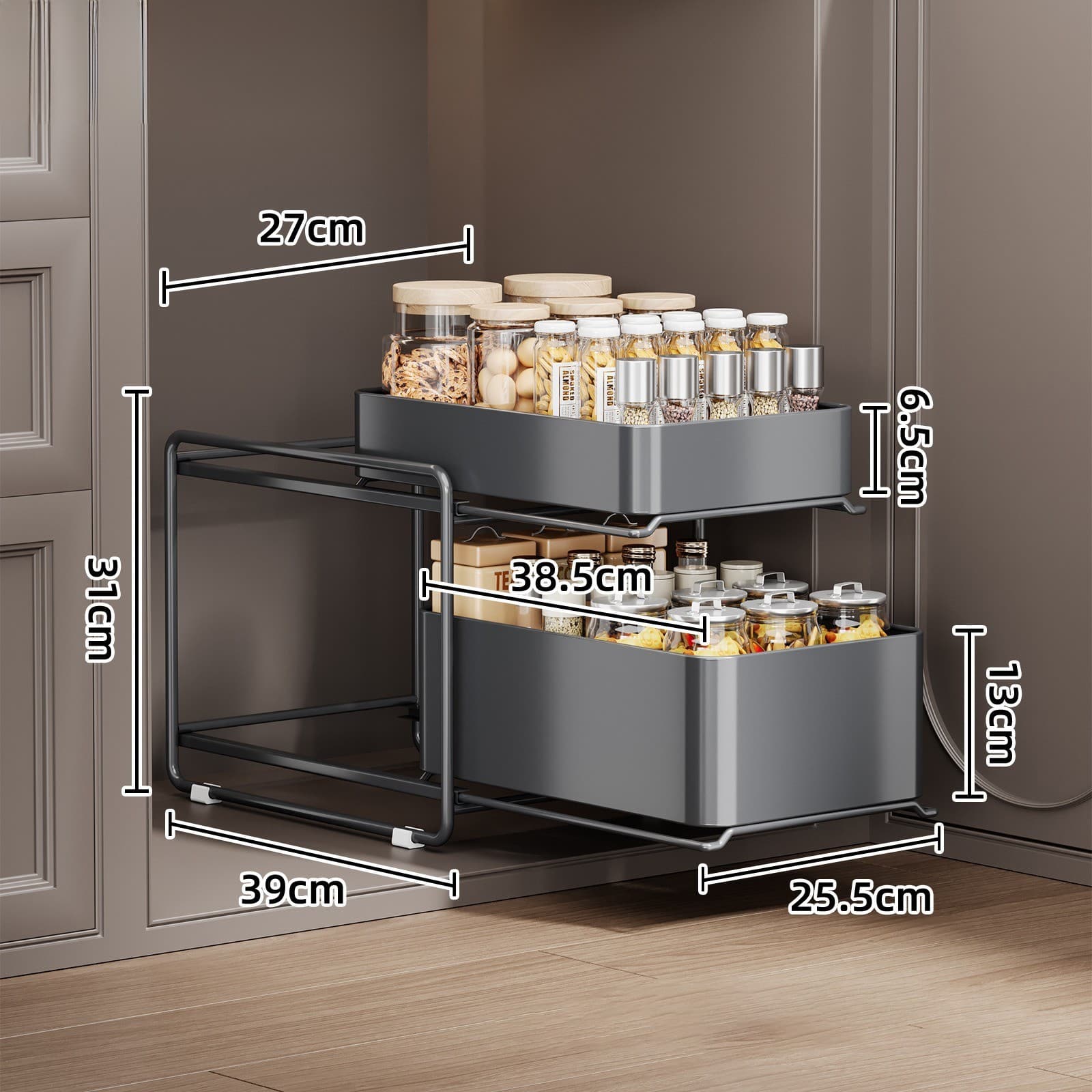 multi-functional storage rack Kitchen sink rack, spice rack Trailers&Cart