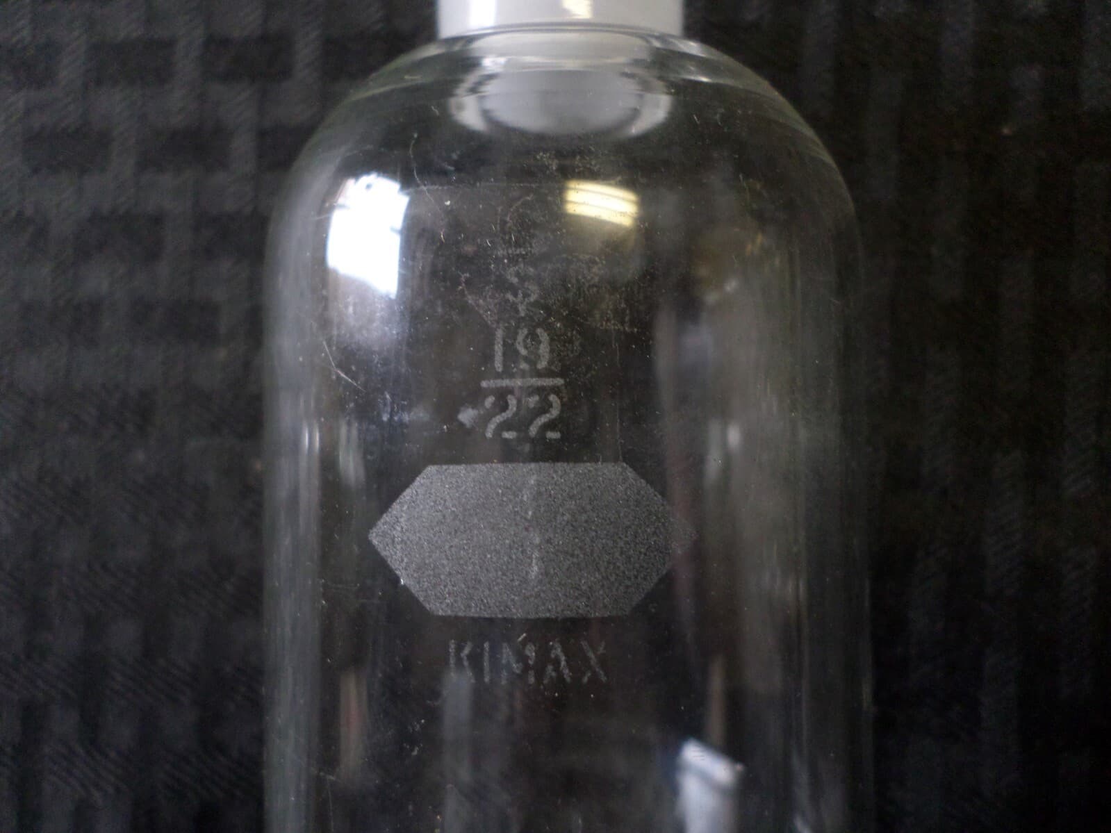 KIMAX 125mL Glass Pipet Dropping Bottle 19/22 No Rubber Nipple 15035-125 2