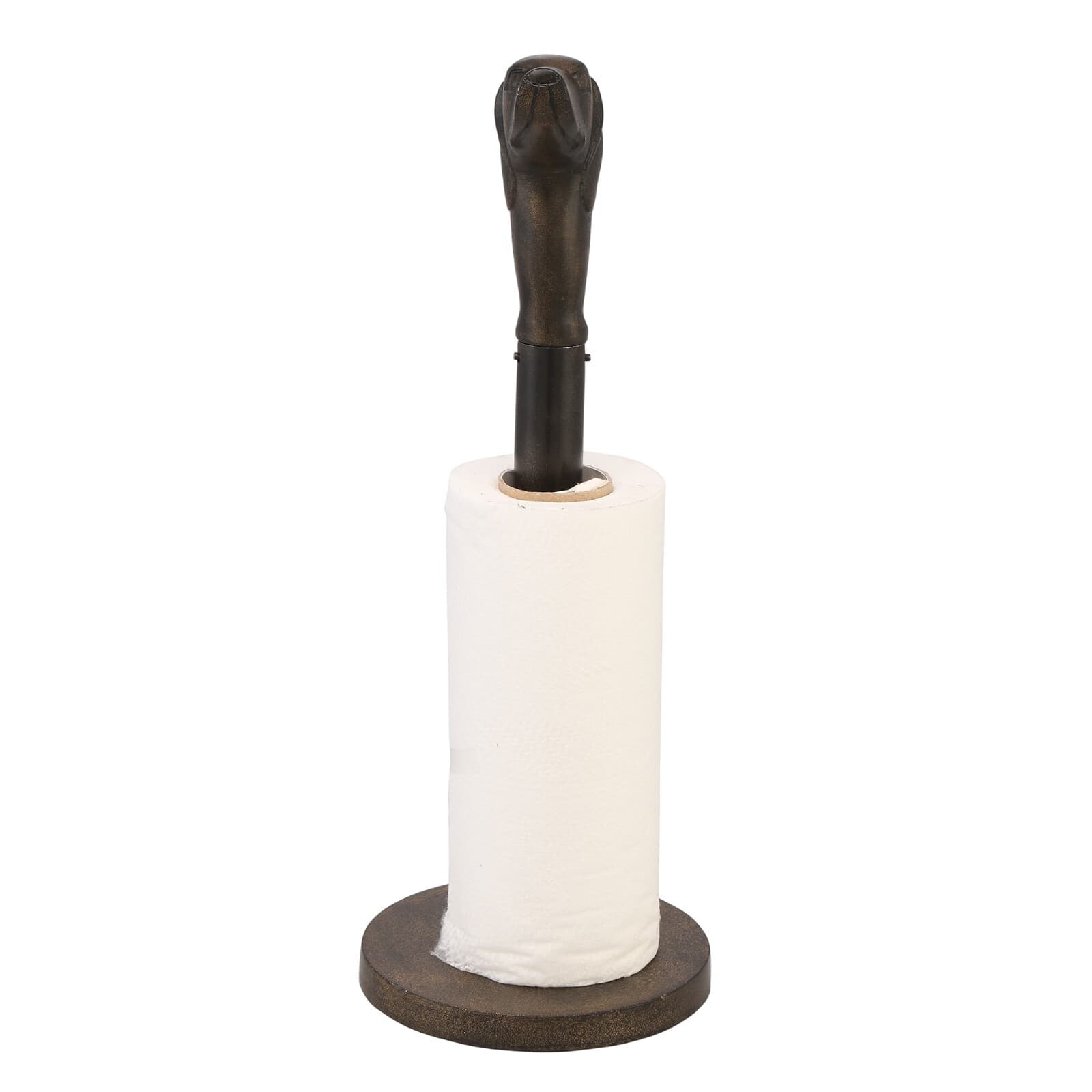 Dog Head Paper Towel Holder Aluminum 3