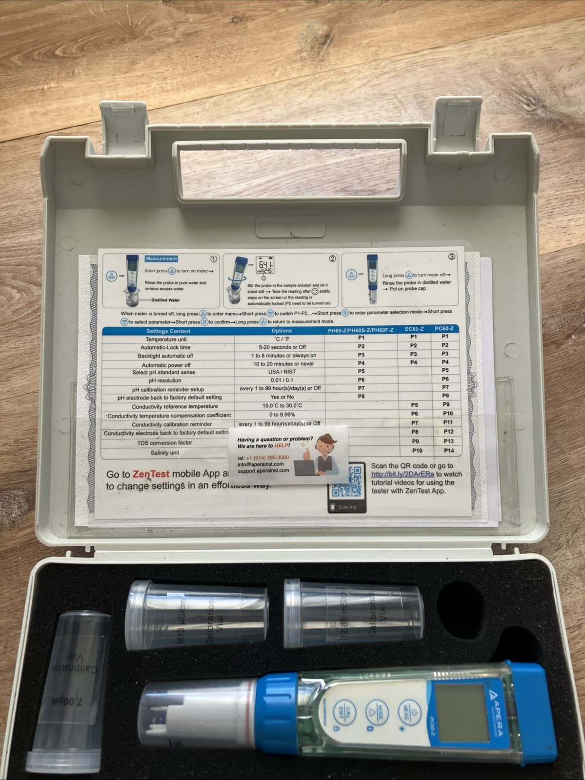 Apera Instruments Zen Test PC60-Z Smart Multi-Parameter Tester pH 3