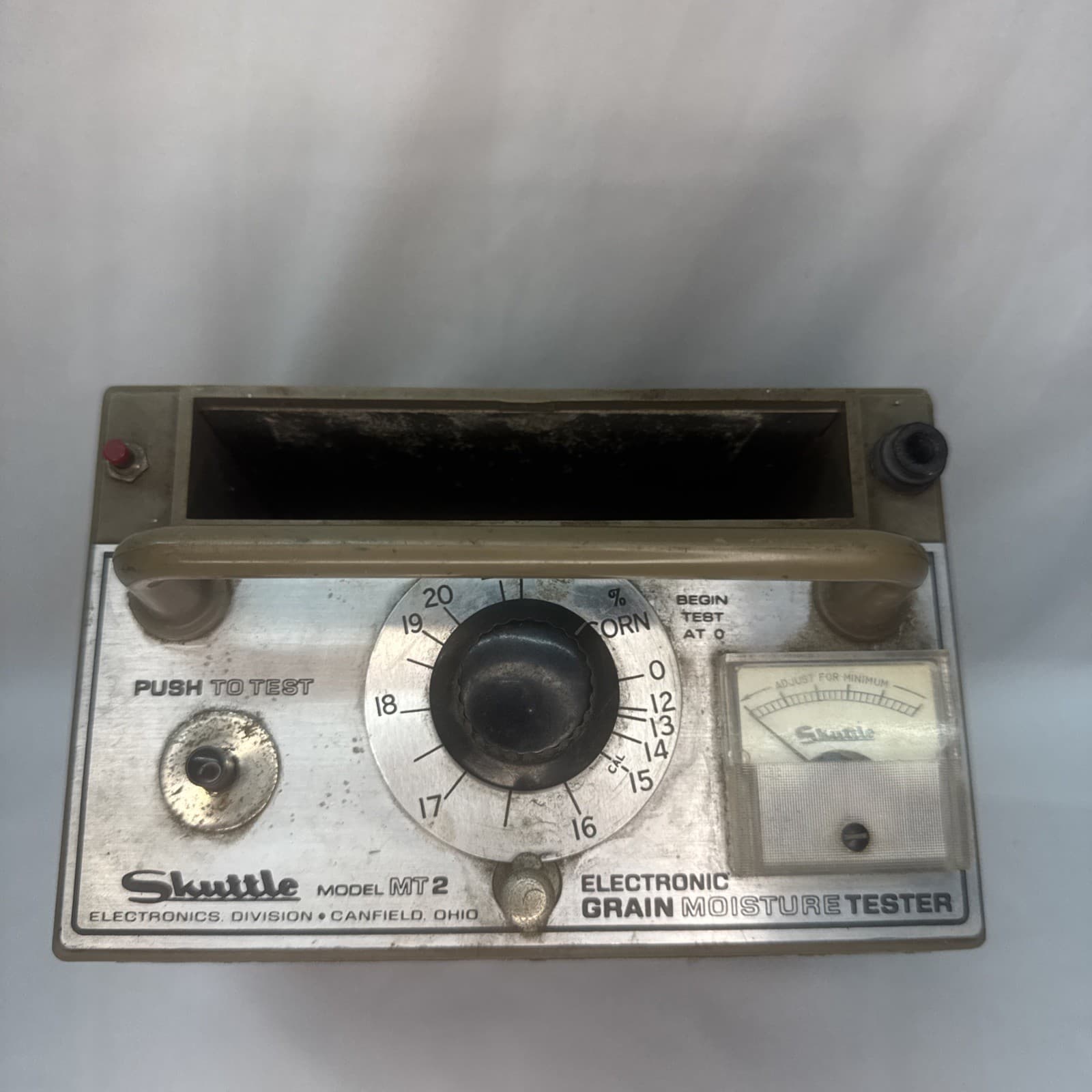 Vintage Shuttle Mt2 Grain Moisture Tester Collectible Agricultural Tools