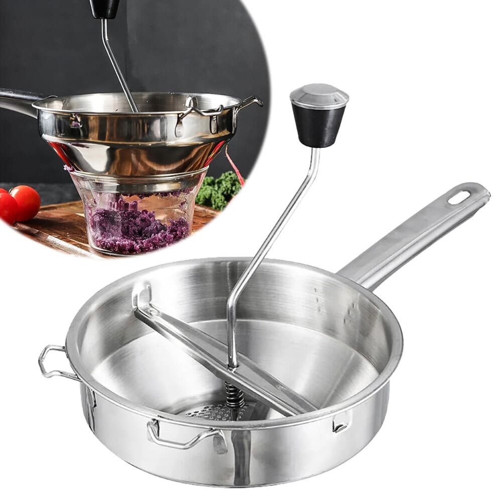 Vegetable Mill Stainless Steel Tomato Press Food Grinder For Home Kitchen OY