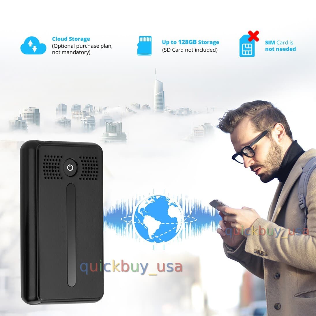 WiFi Voice Recorder Wireless Audio Recording Real Time Wifi Voice Recorder  TC30 6