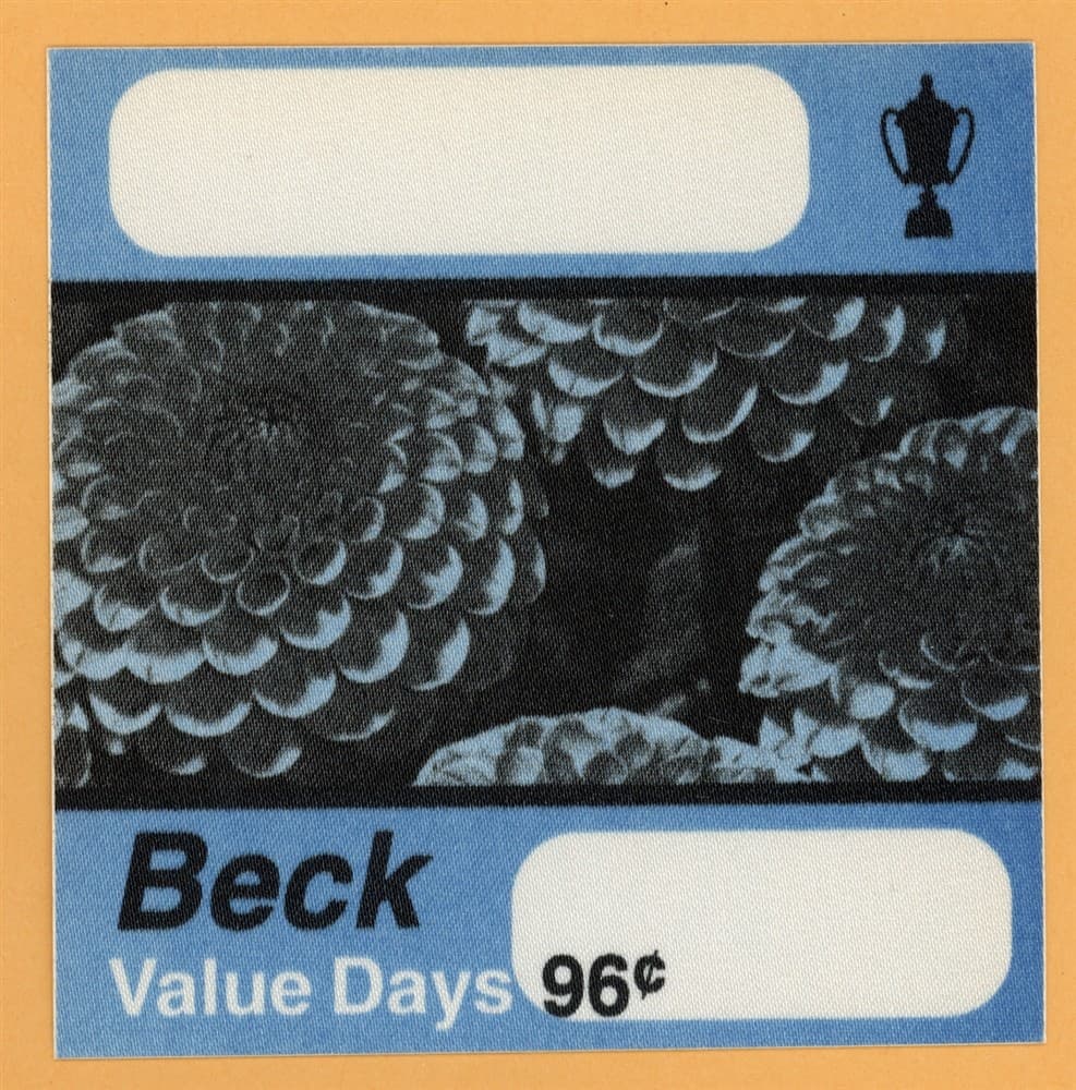 Beck 2002 Value Days Concert Tour Backstage Pass