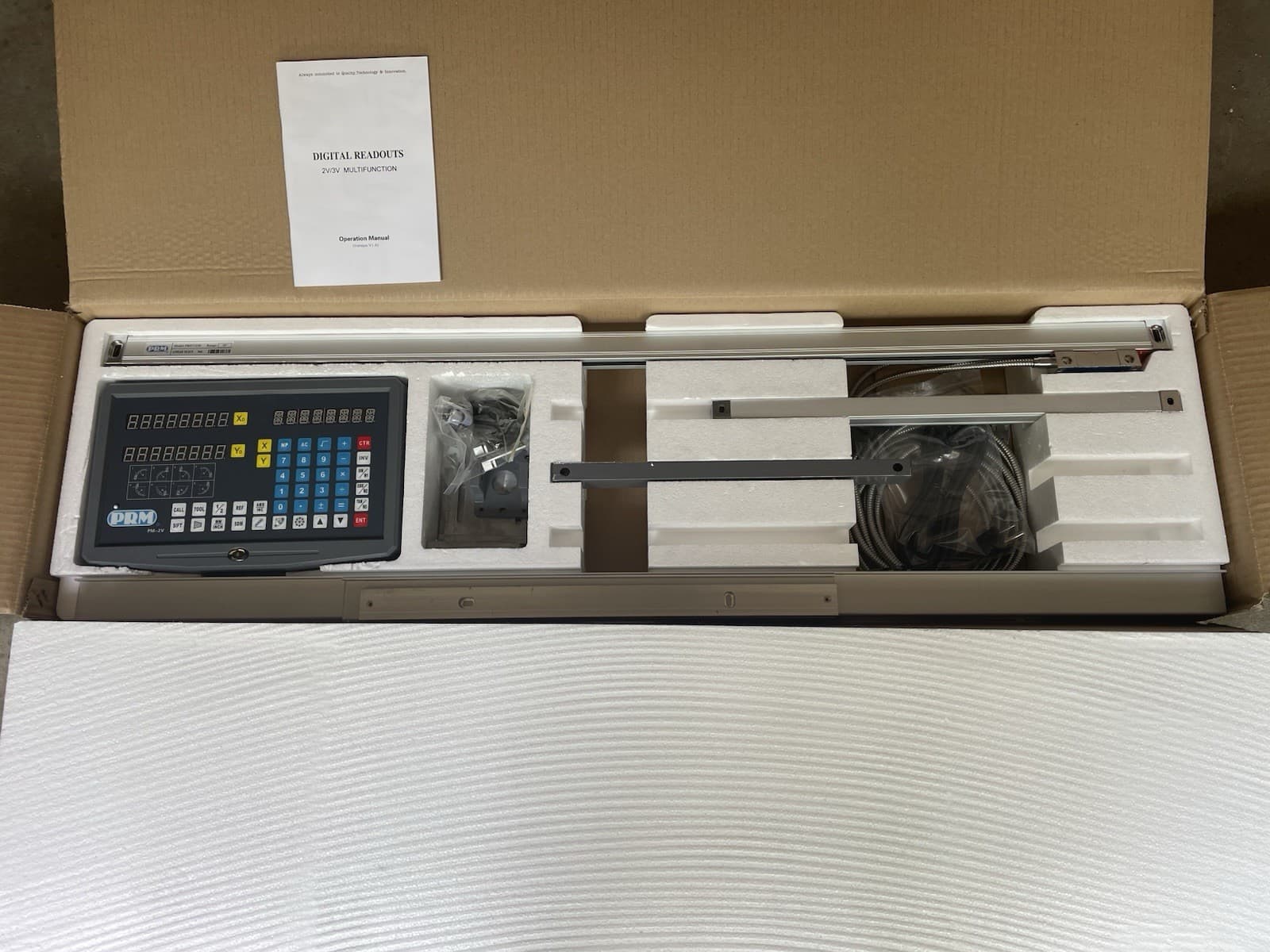 DRO, Digital Readout Kit 2 axis PRM for Manual lathe