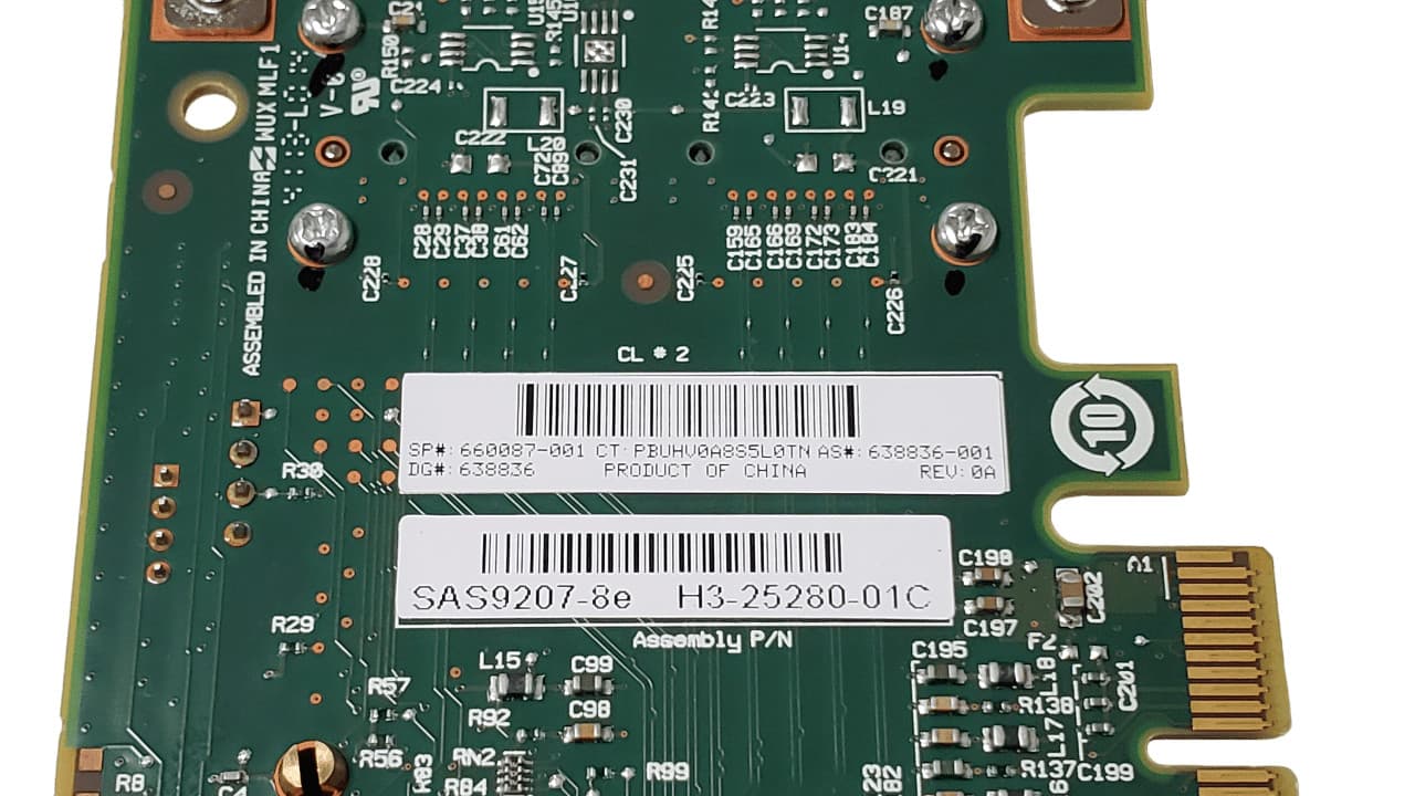 HP 638836-001 SAS9207-8E HBA PCI-E 6GB/s Raid Controller Full Height 4