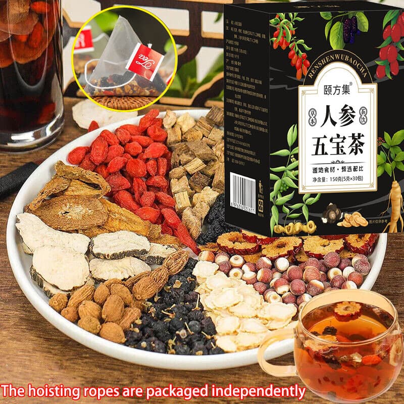 30pcs Ginseng six treasure tea , Kidney tea ,liver tea , red date kidney health 4