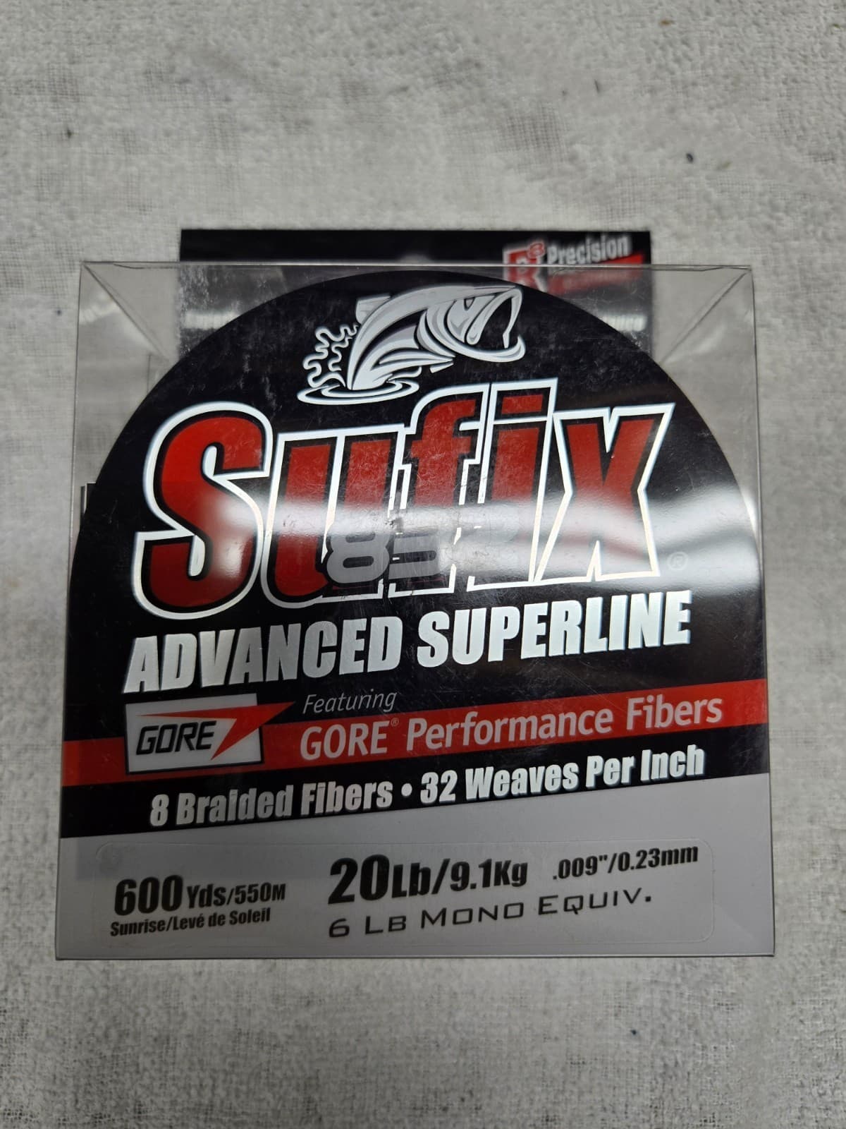 Sufix 832 Advanced Superling 8 Strand Braid 20lb. 600 yds, Sunrise , NEW!