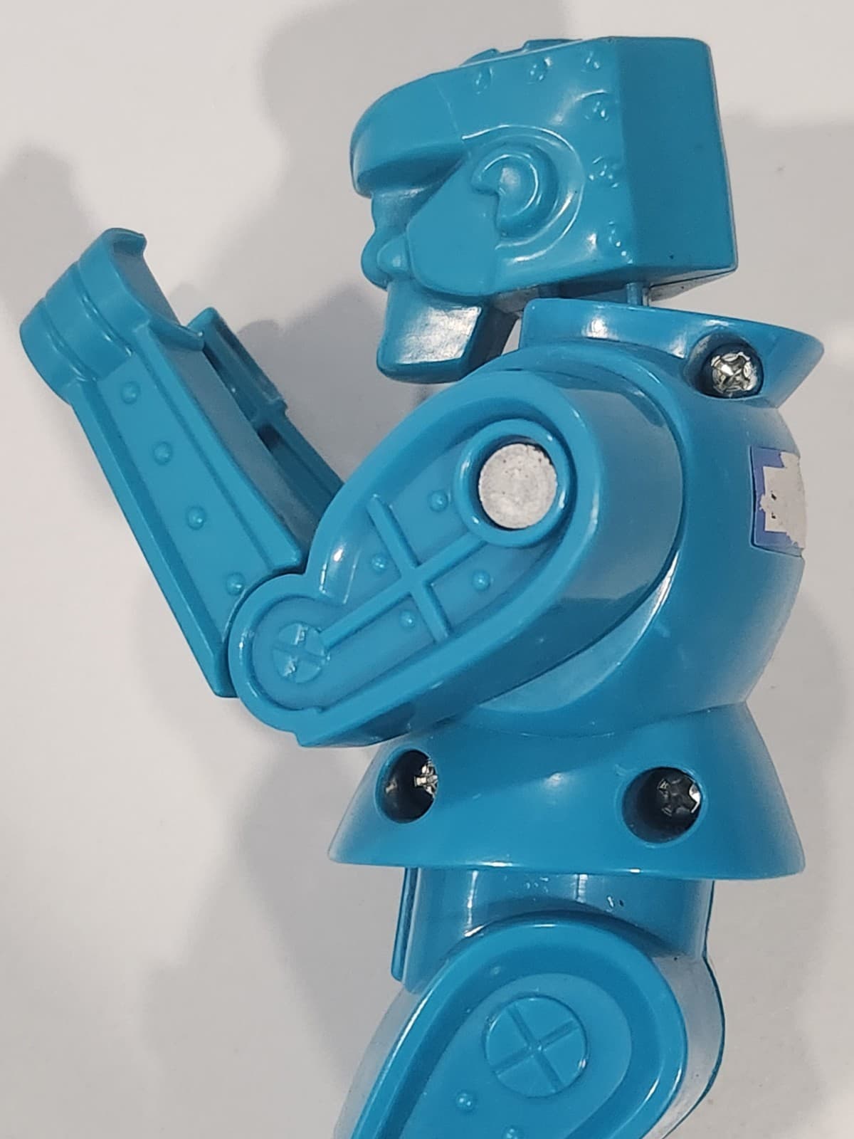 Mattel Rock 'Em Sock 'Em BLUE BOMBER REPLACEMENT Part Teal Toy Figure Parts 4