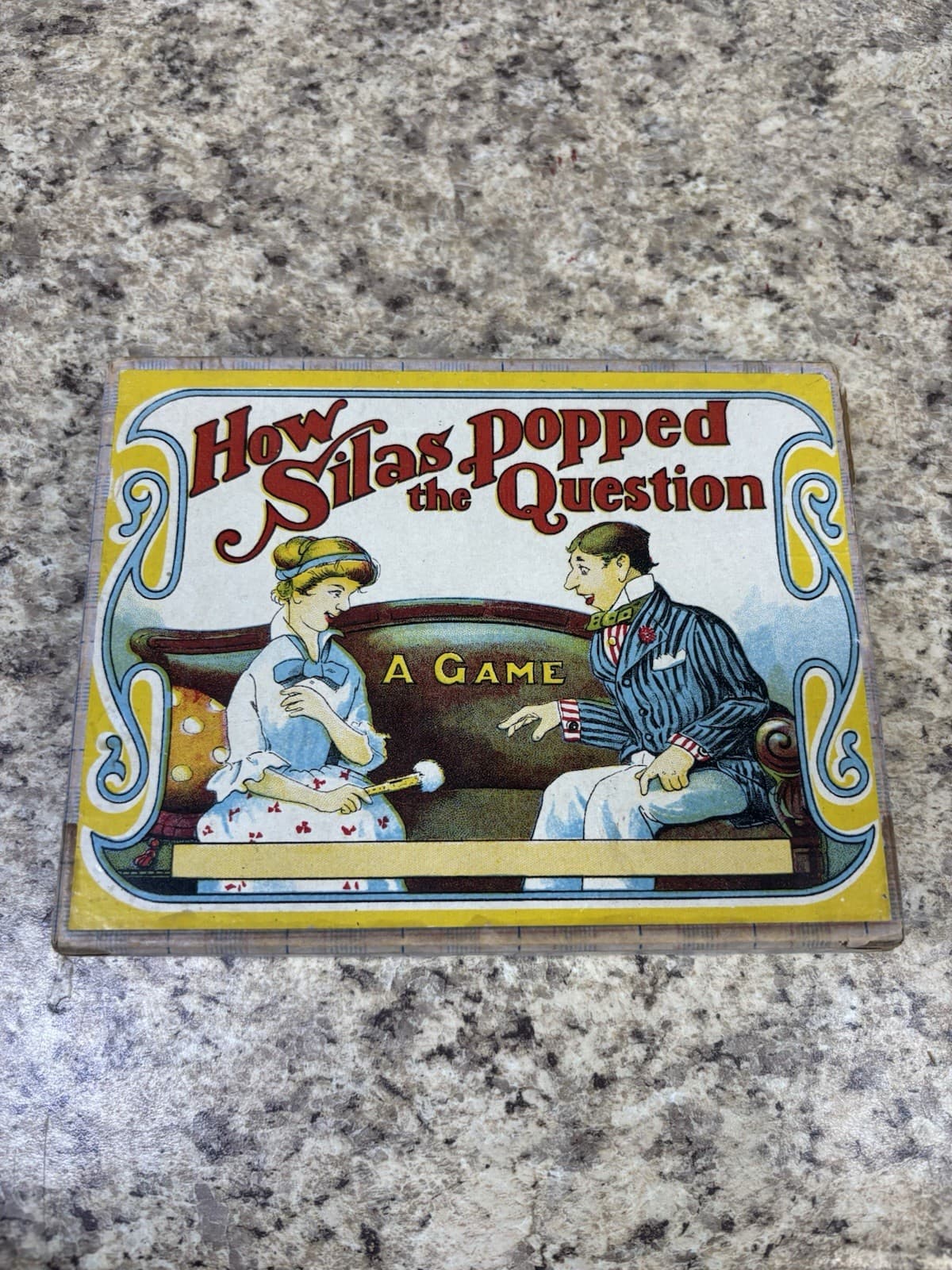 Antique HOW SILAS POPPED THE QUESTION Game Parker Brothers 1910s Courtship Cards