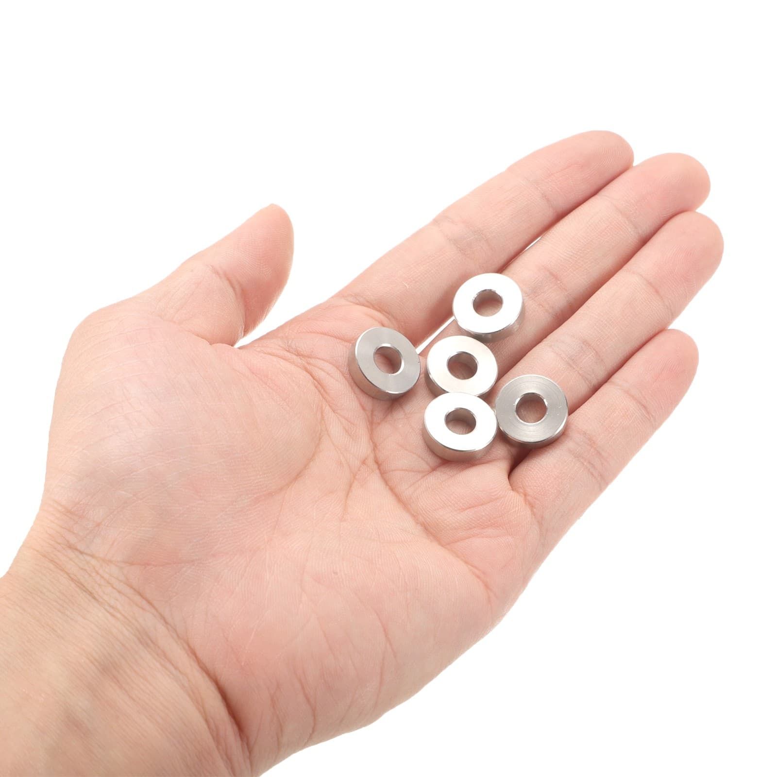 12pcs Stainless Steel Spacer 6.2mm Bore x 15mm OD x 4mm Length 4