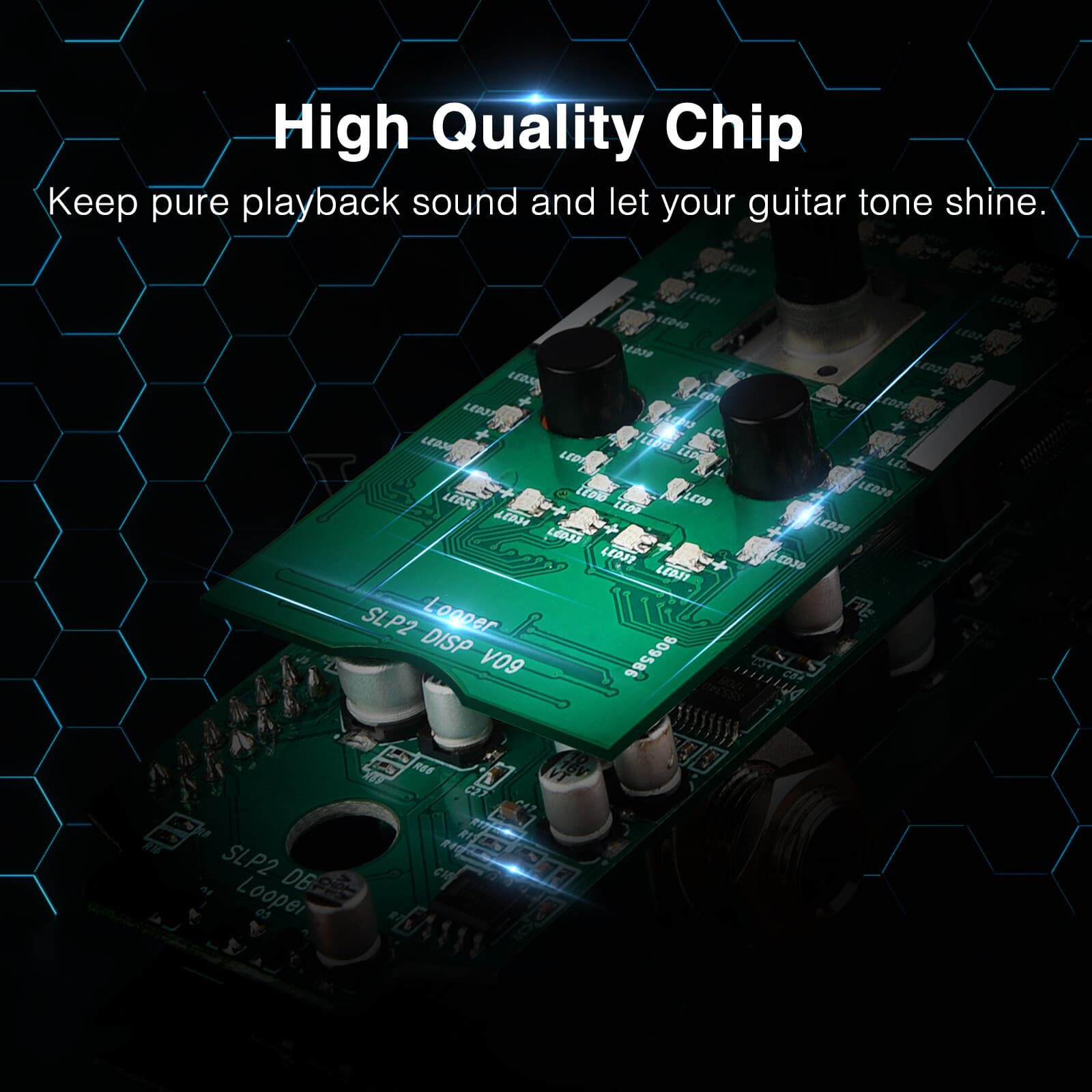 LEKATO Looper Guitar Effect Pedal 9 Loops 40 Min Record for Electric Bass Guitar 6