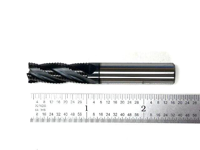 3/8"  4 FLUTE ALTIN COAT CARBIDE ROUGHING END MILL  1" x 2-1/2 OAL HTC 310-4375 2