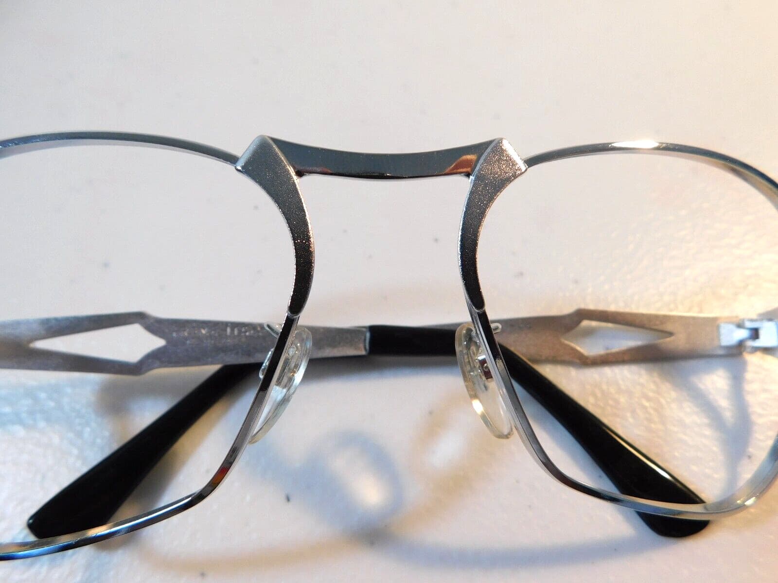 Vintage ELITE OPTICAL E-Jasper Silver 54/22 Eyeglass Frame New Old Stock #B8 6