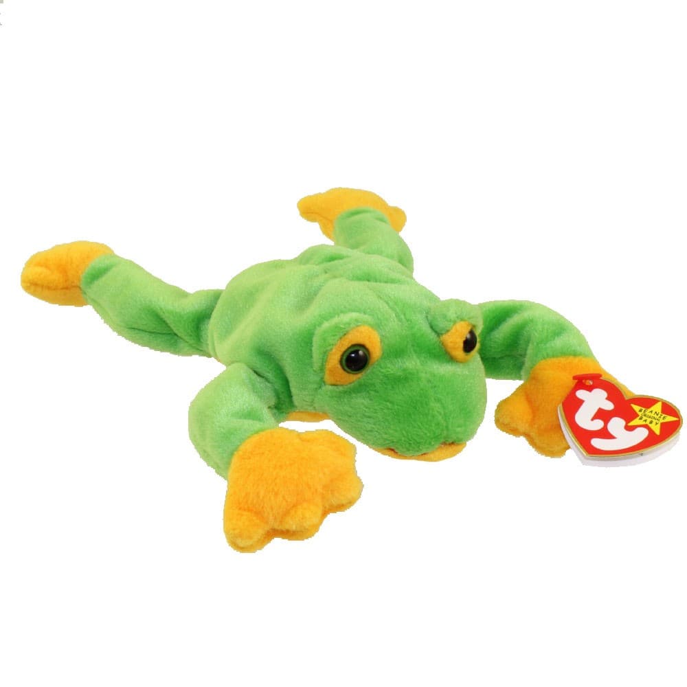 TY Beanie Baby - SMOOCHY the Frog (8 inch) - MWMTs Stuffed Animal Toy