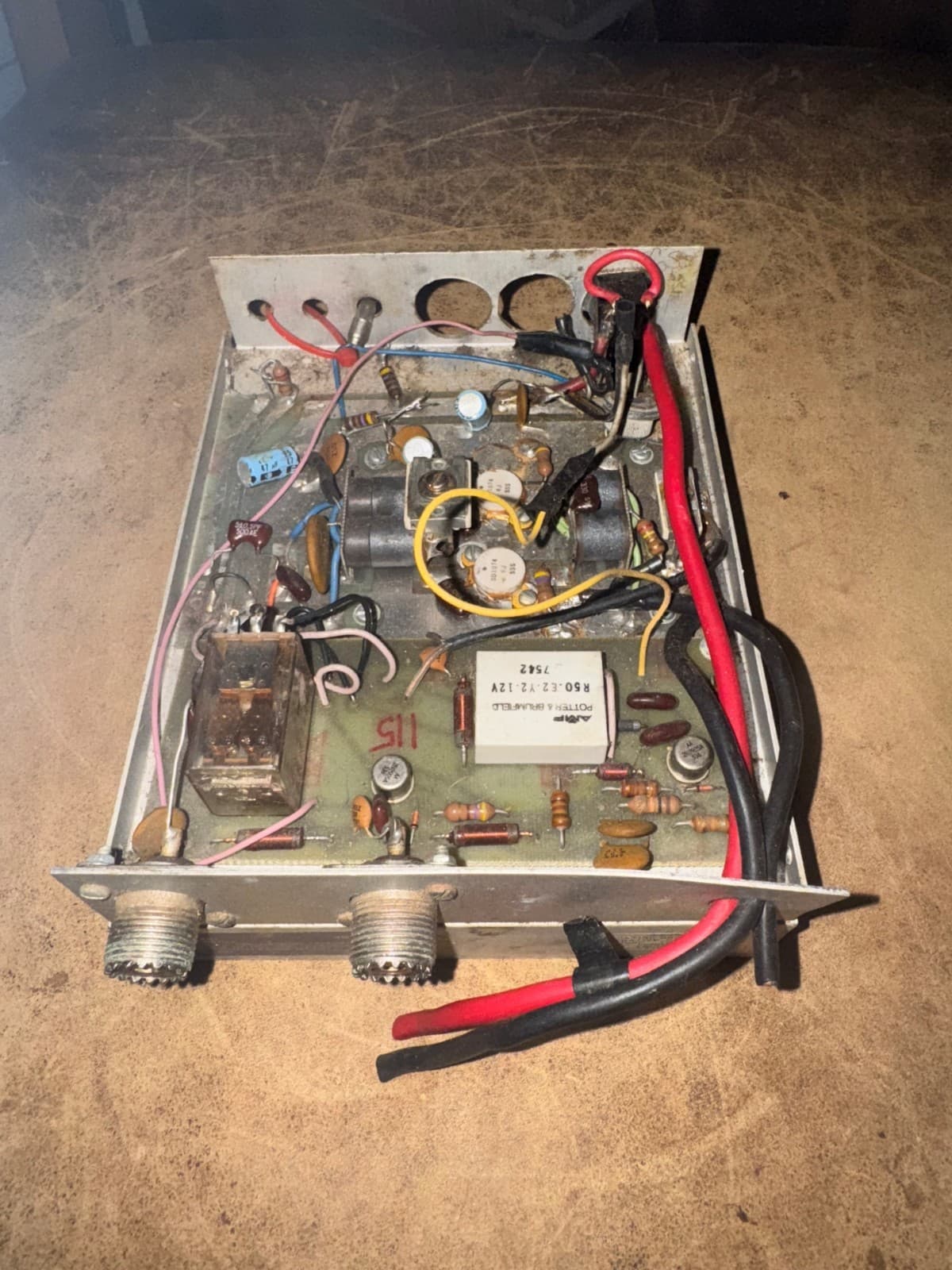 Linear Amplifier power watt RF ham radio preamp Transistor pills meter fan parts