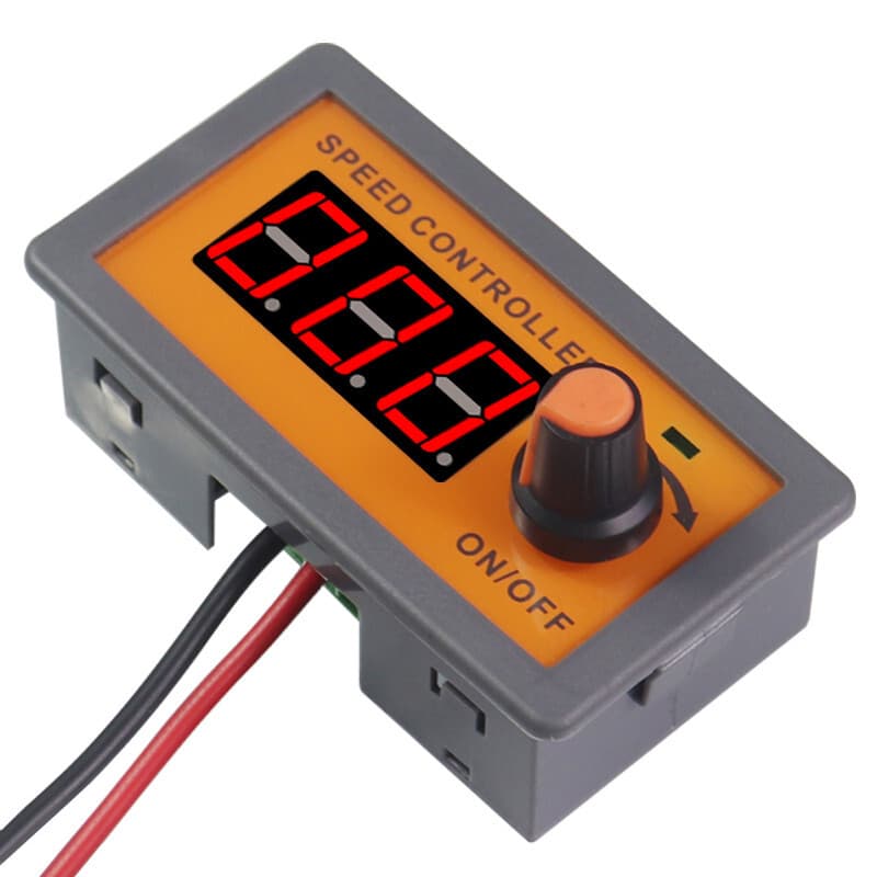 PWM DC 5-30V 5A Brushless Motor Fan Speed Controller Switch Digital Display 6