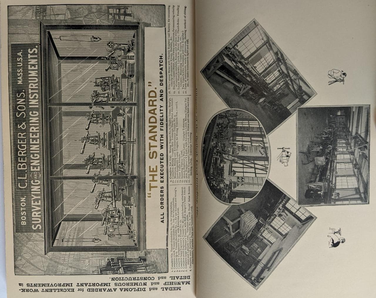 1905 HANDBOOK, ILLUSTRATED CATALOG BERGER ENGINEER s AND SURVEYOR s INSTRUMENT s 5