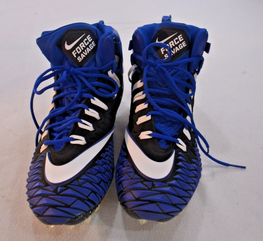 Nike Force Savage Men Cleats Size 16 AJ6605-009 Blue Black And White New