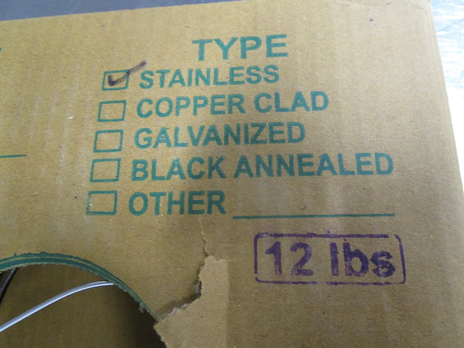 New Handi-Pak Stainless Steel Tie Wire, 16 Gauge , 12 lbs Roll 2