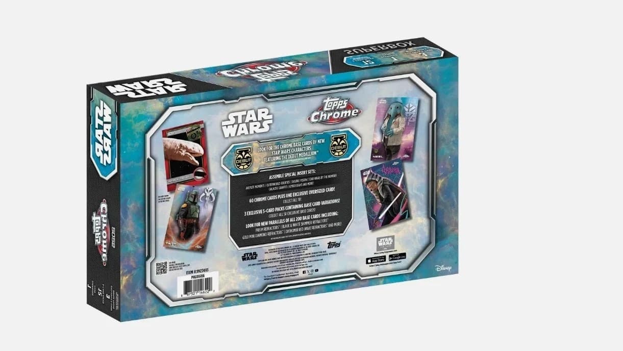 Topps Chrome Star Wars Super Box 2025 Costco Exclusive Trading Cards - Sealed! 2