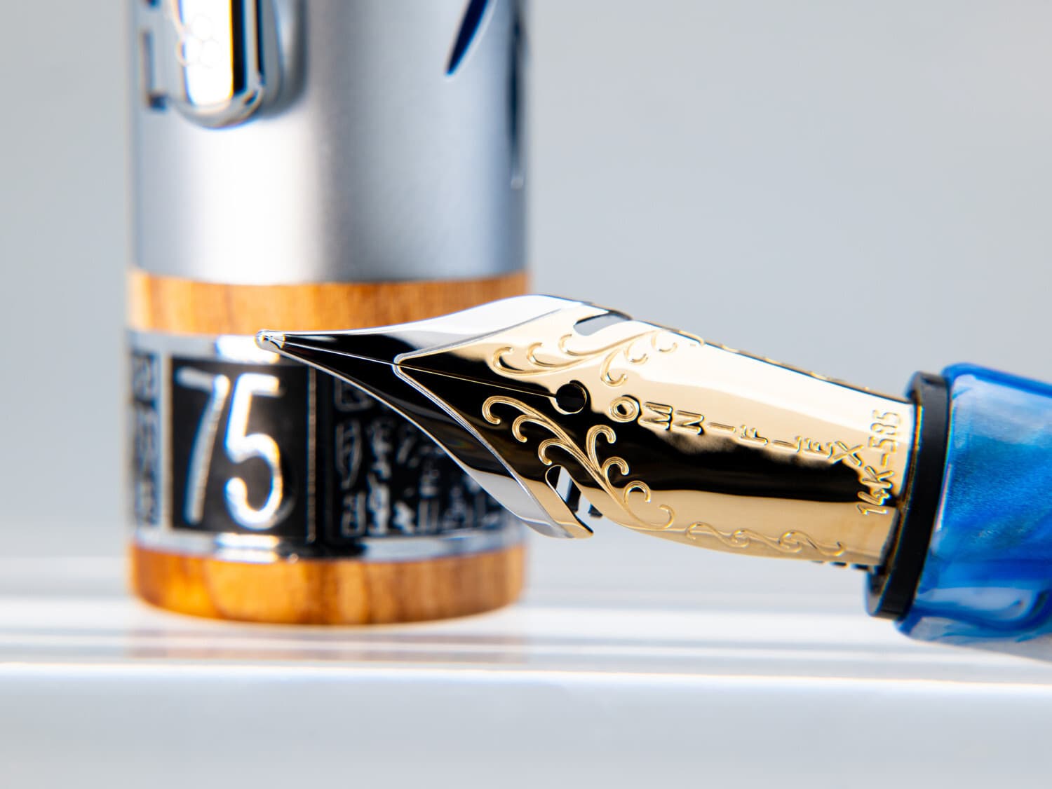 Israel - 75th Diamond Jubilee - Limited Edition Fountain Pen 14K GOLD Nib - NEW 2