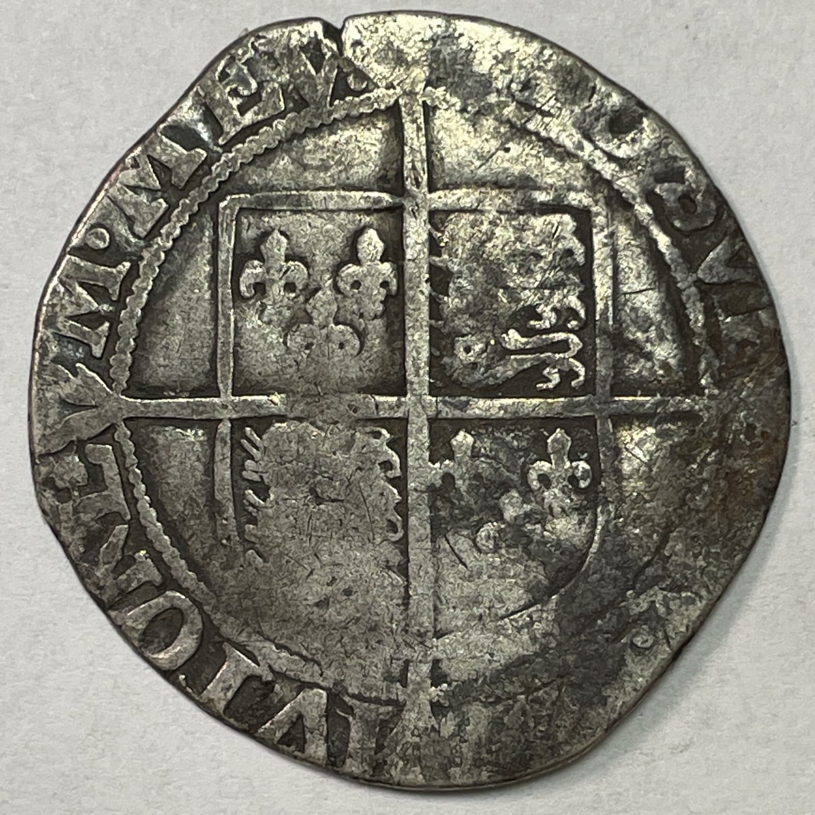 Great Britain Fourpence Groat Elizabeth I 1558-1603 Coin #19696